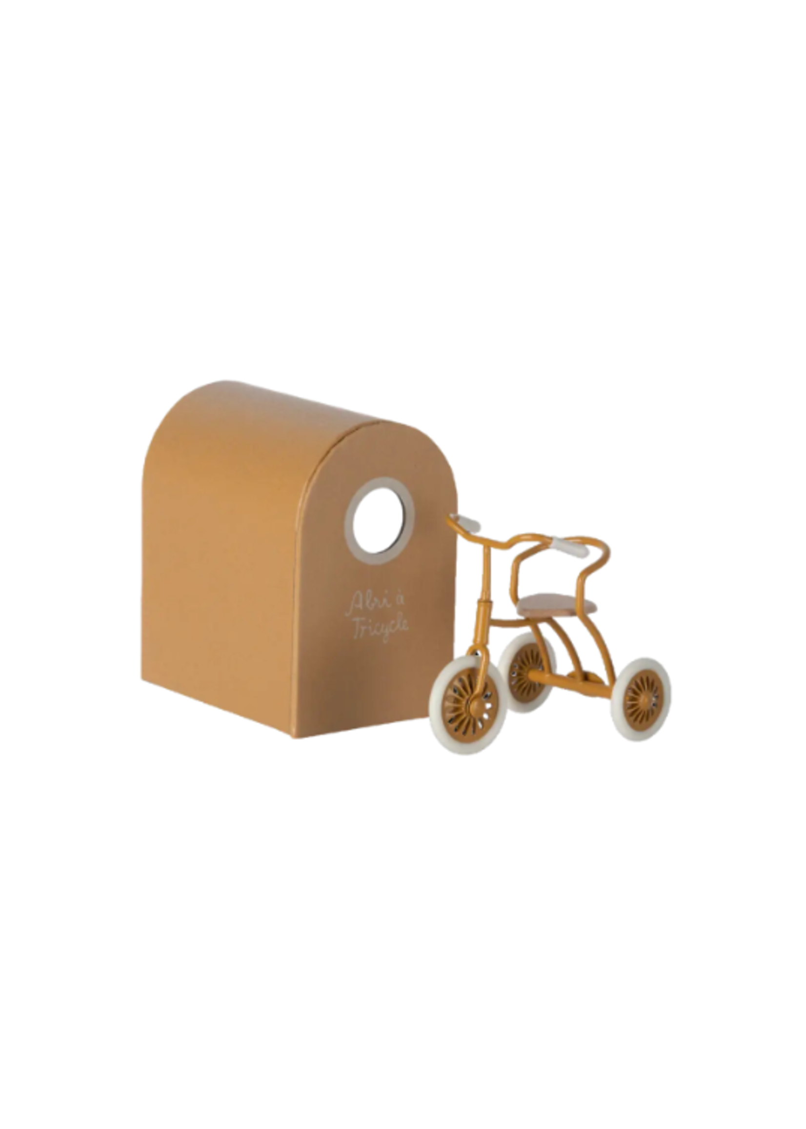 Trycicle with Shed, Maileg Mouse - Ocher