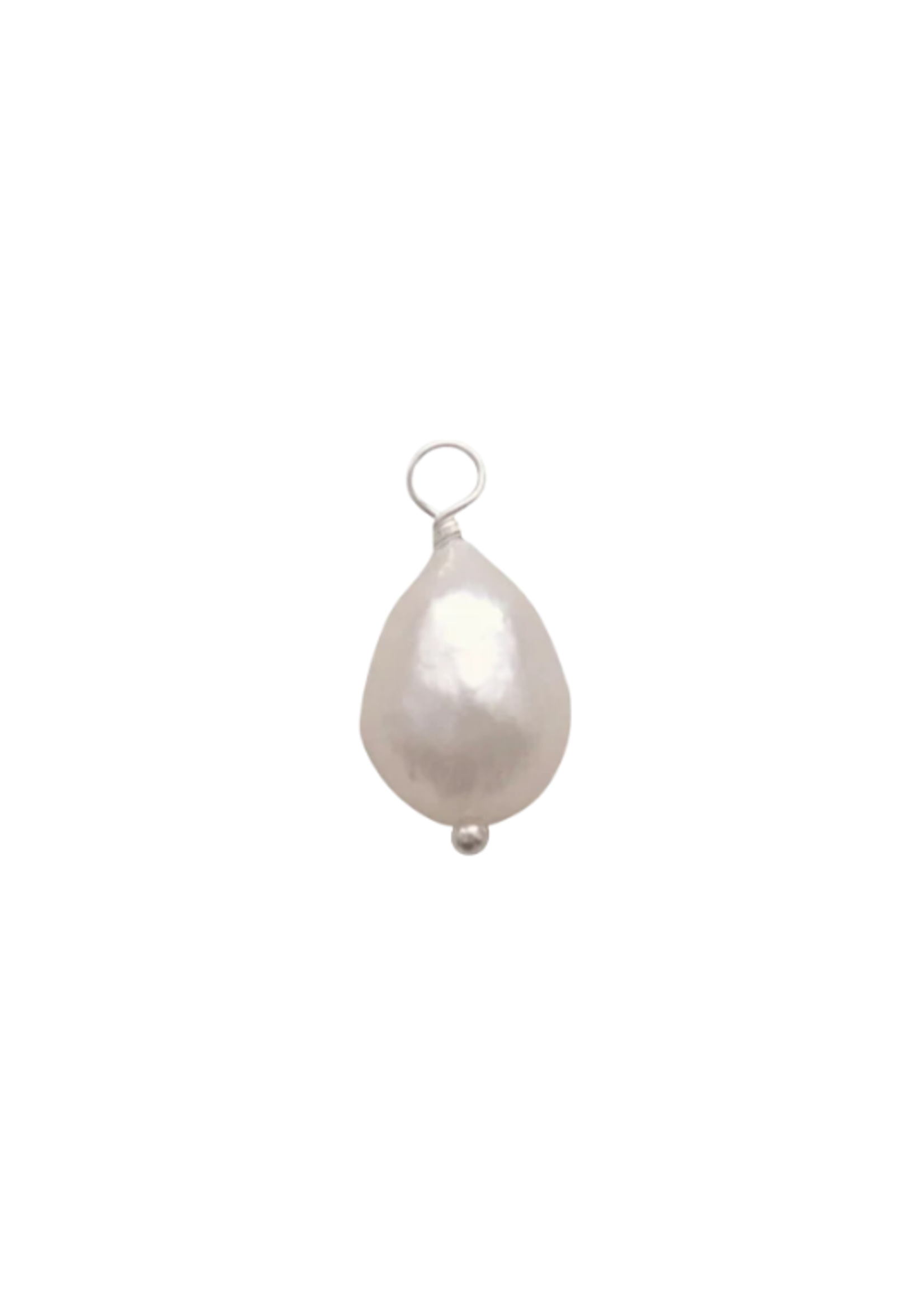 Ken & Jame Big Pearl Charm - Silver