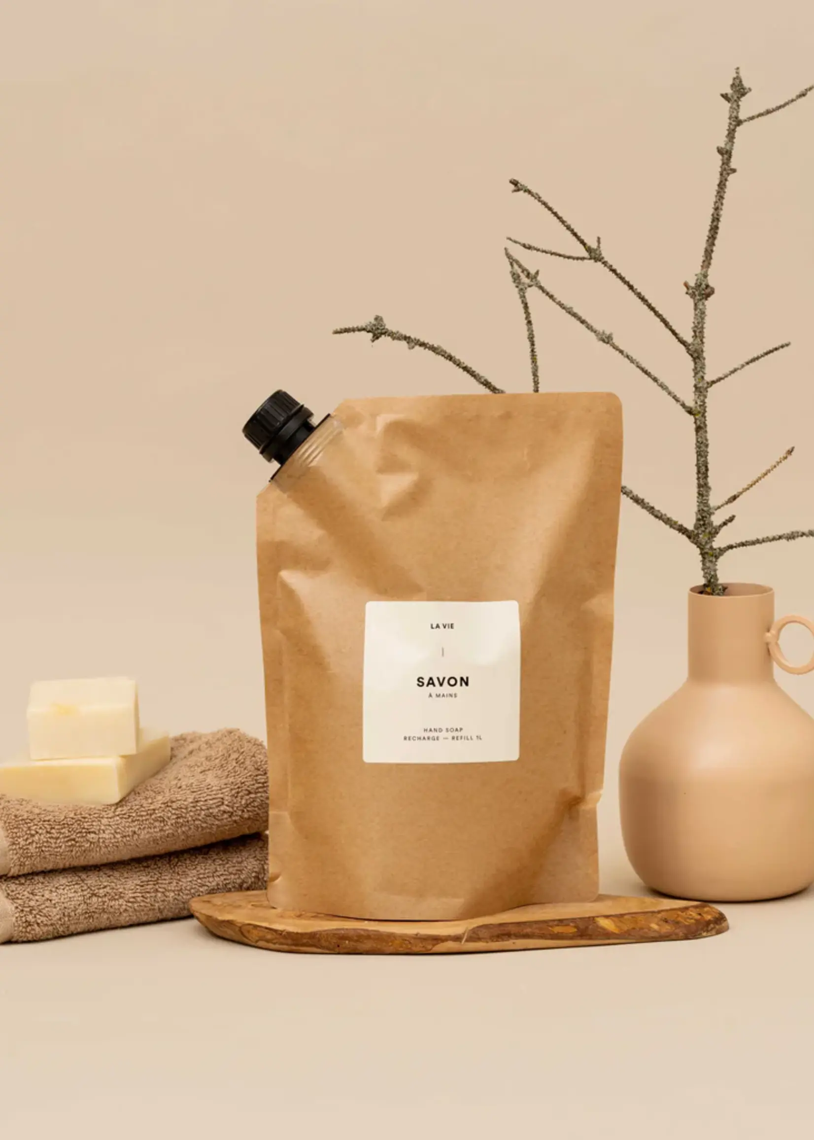 Savon Recharge 1L - Cyprès/Petit Grain