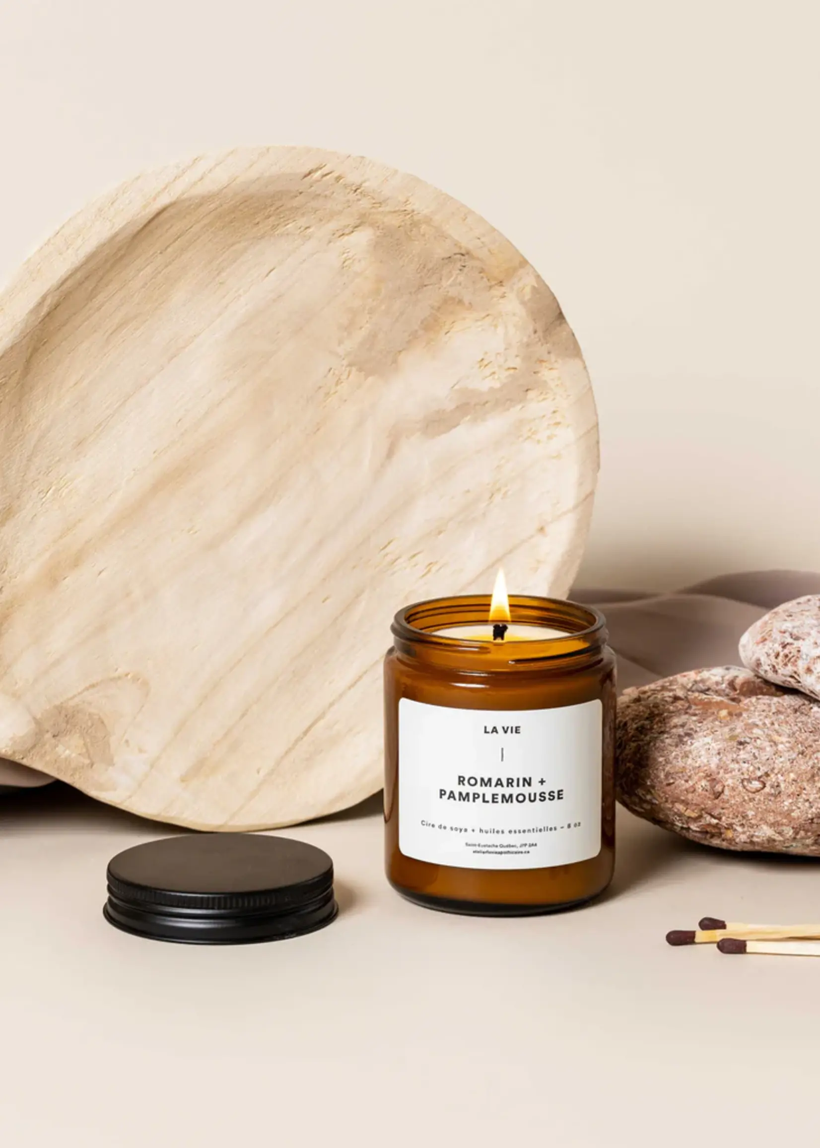 Bougie-Romarin/Pamplemousse