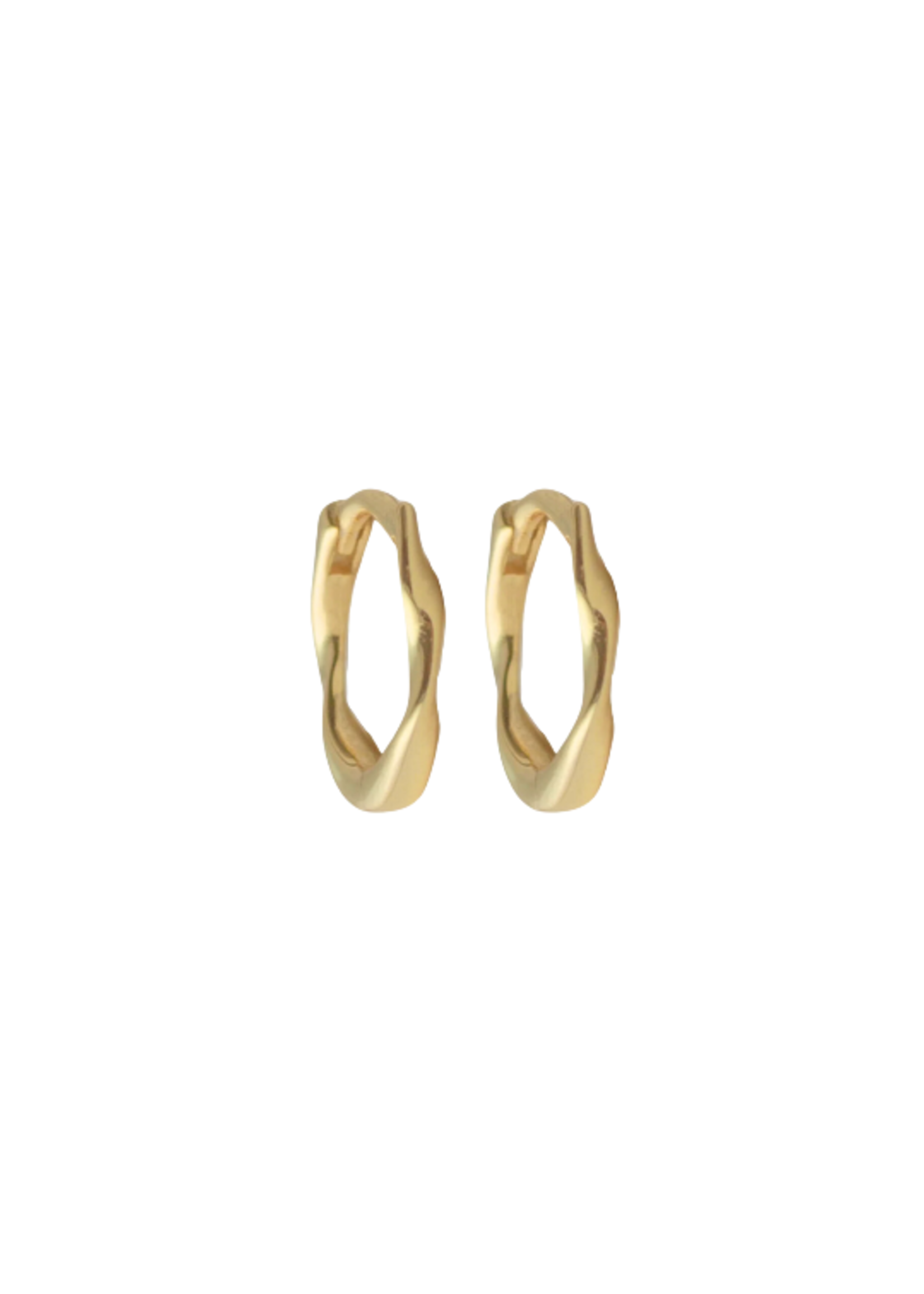 Ken & Jame Little Wavy Hoops (Choose Colour)