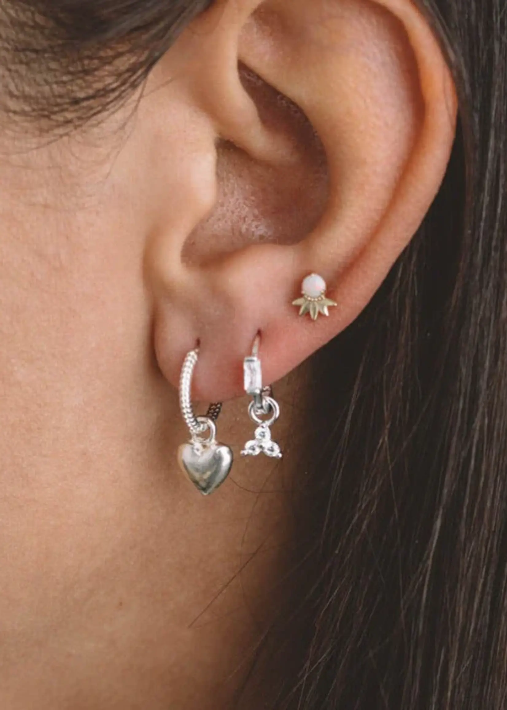 Ken & Jame Breloque Petit Cœur - Argent