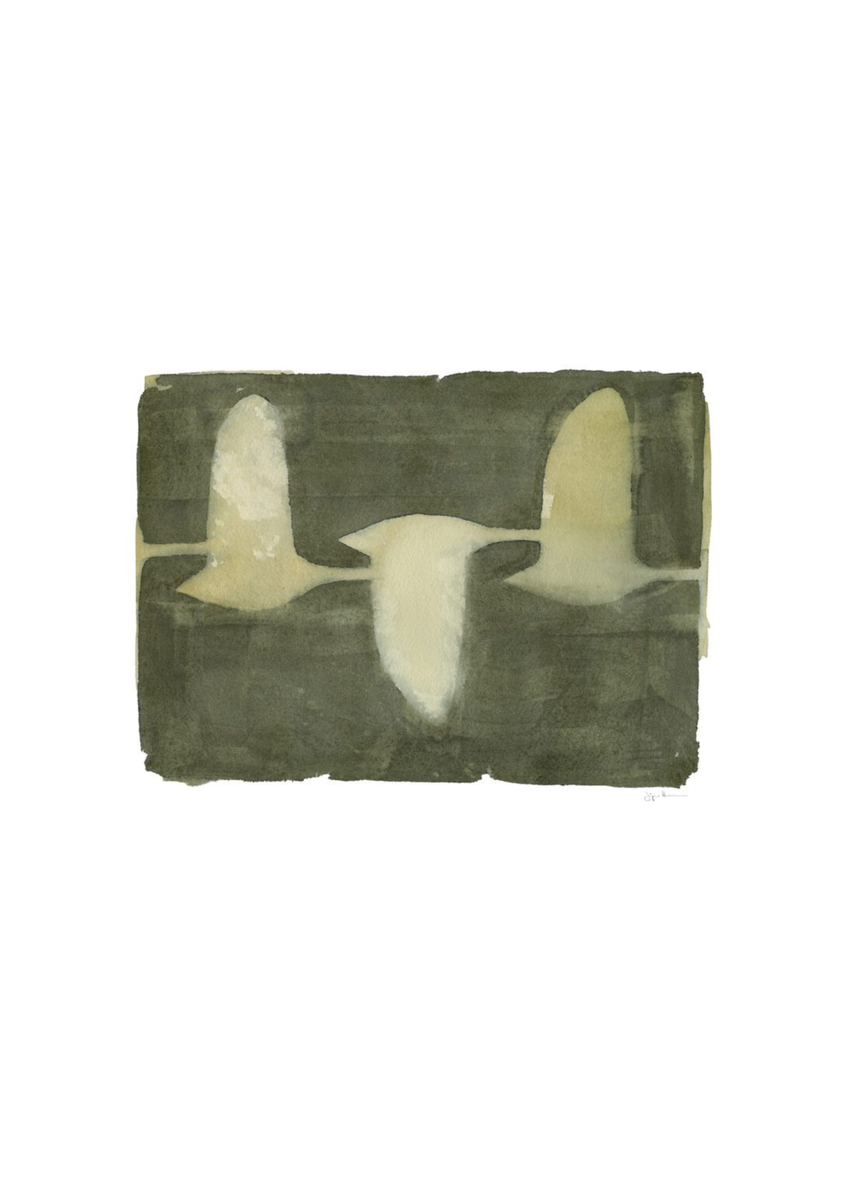 Swans - by Jörgen Hansson - 30x40cm