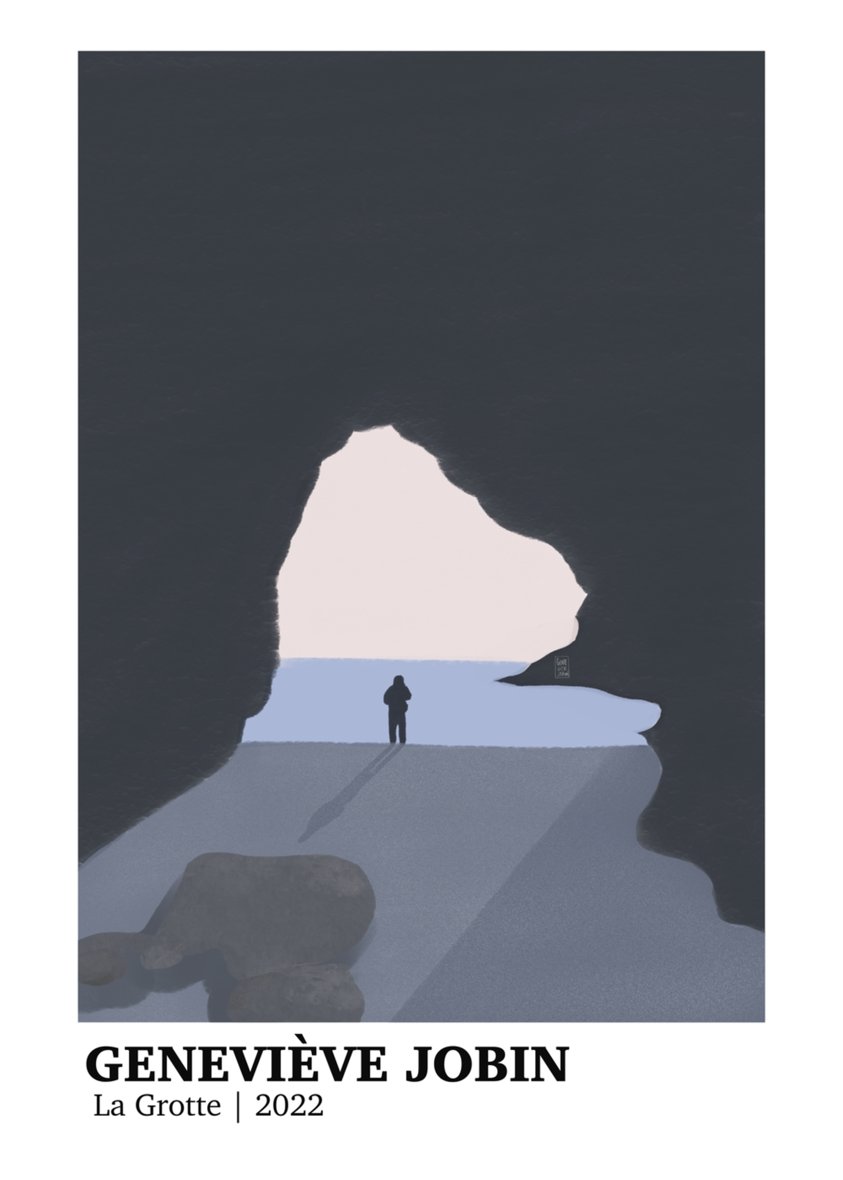 Geneviève Jobin Affiche La Grotte (Choisir Taille)