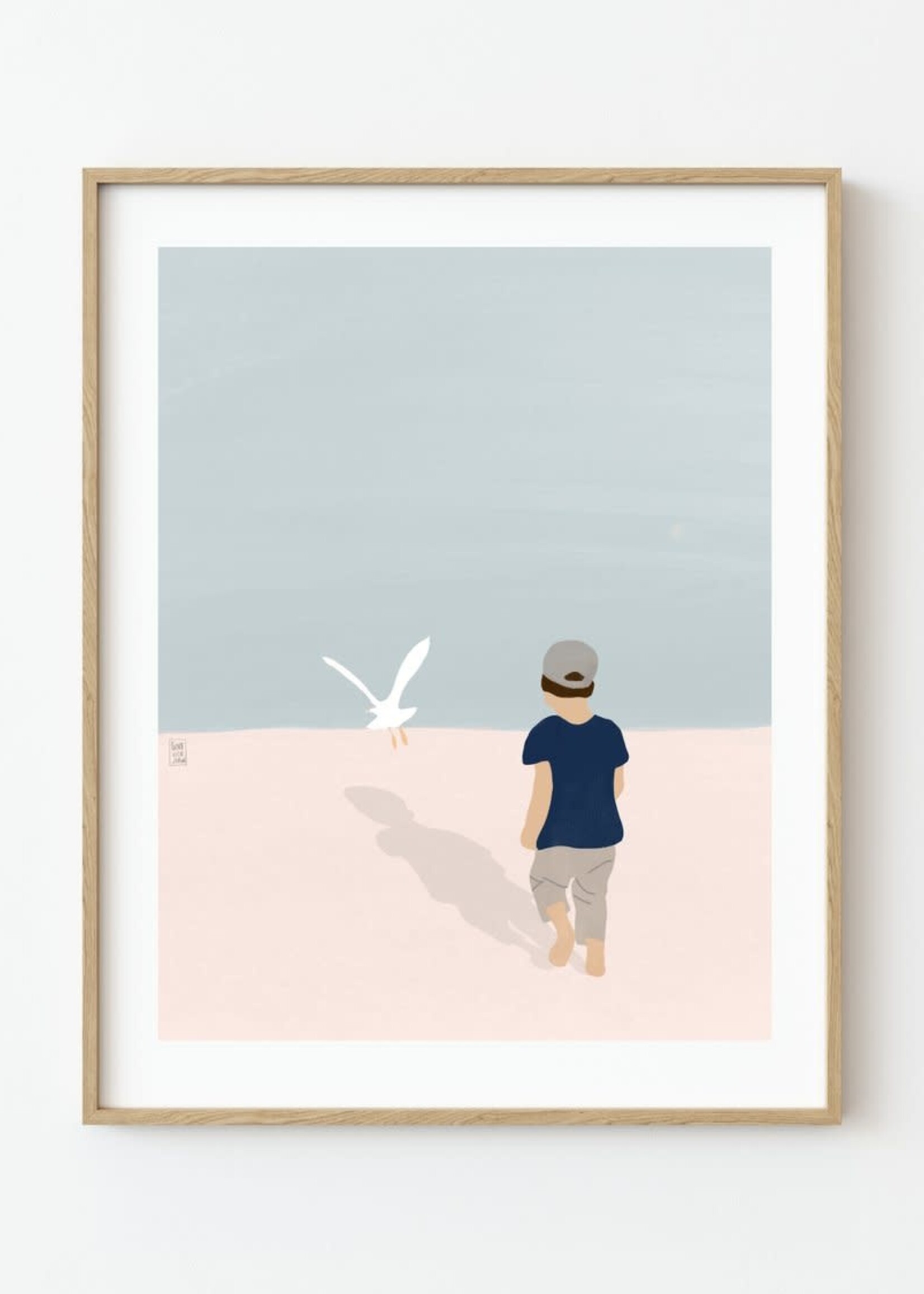 Geneviève Jobin Print N at the Beach (Choose Size)