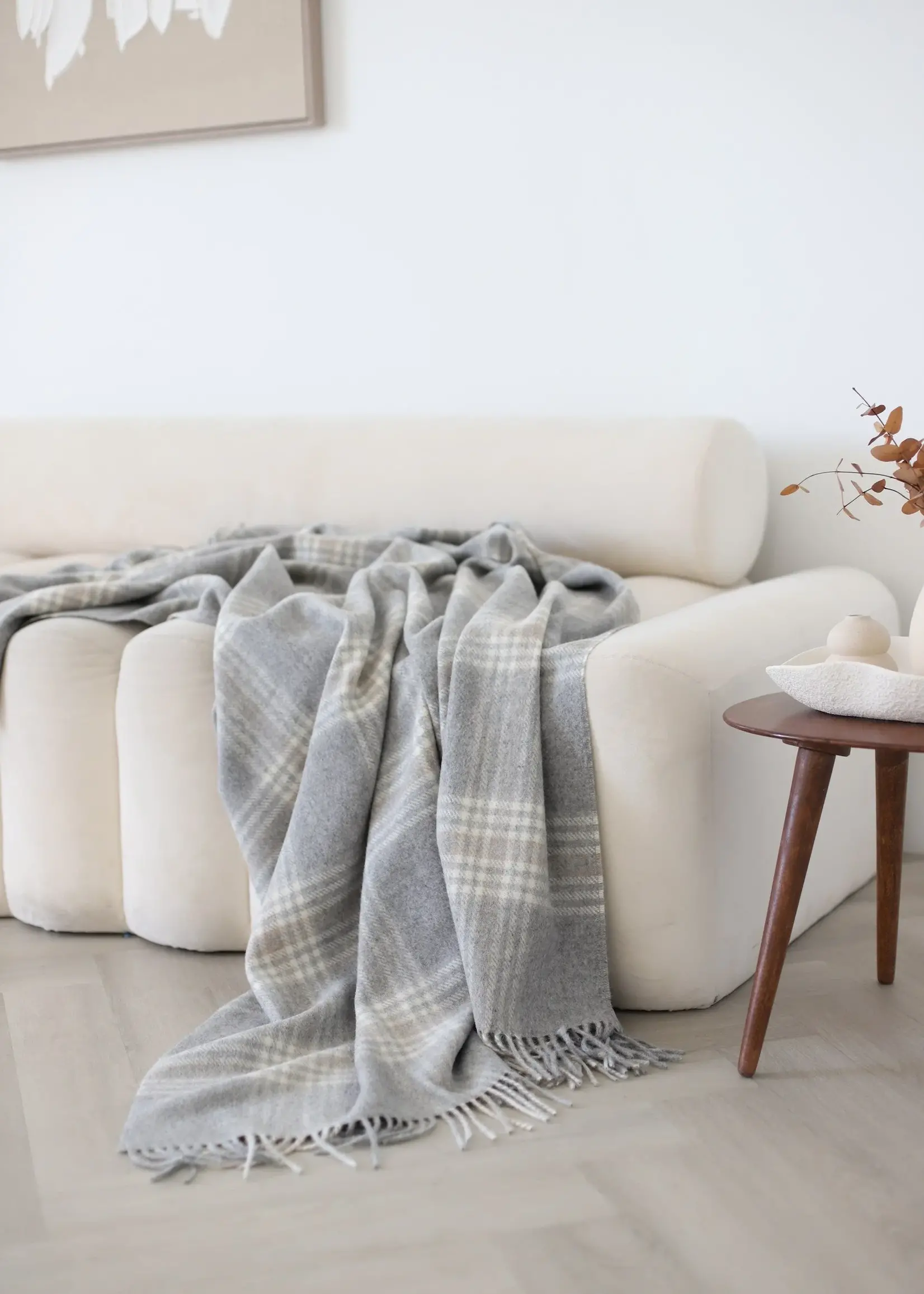 Jeté Stonehaven Alpaga & Laine d'Agneau (Choisir Couleur)