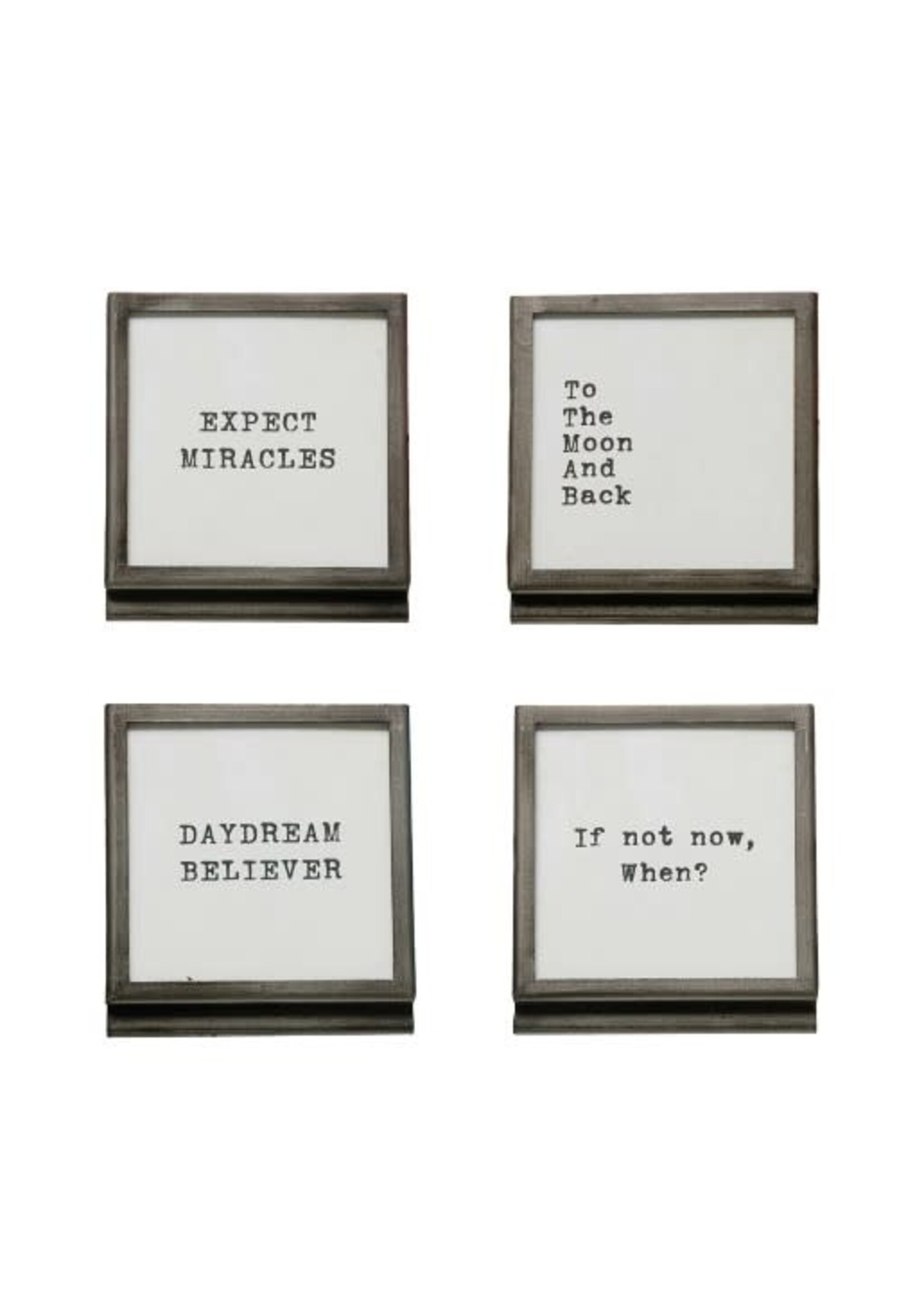 Black Square Frame with Text - (Choose Style)