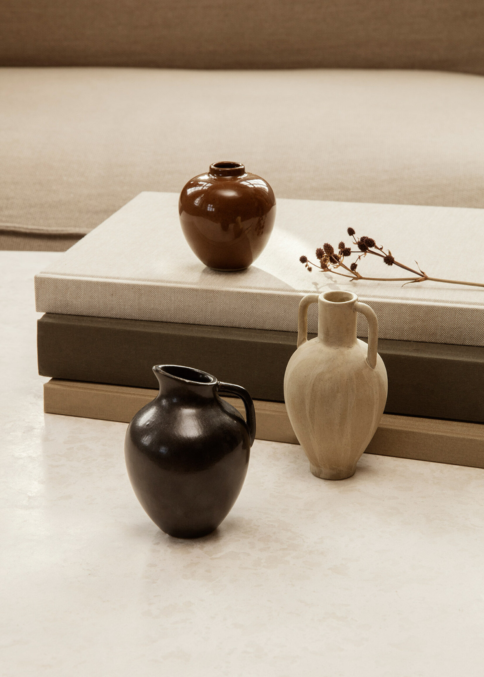 Ferm Living Ary Mini Vase - L - Sand