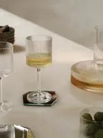 Ferm Living Ripple White Wine Glasses