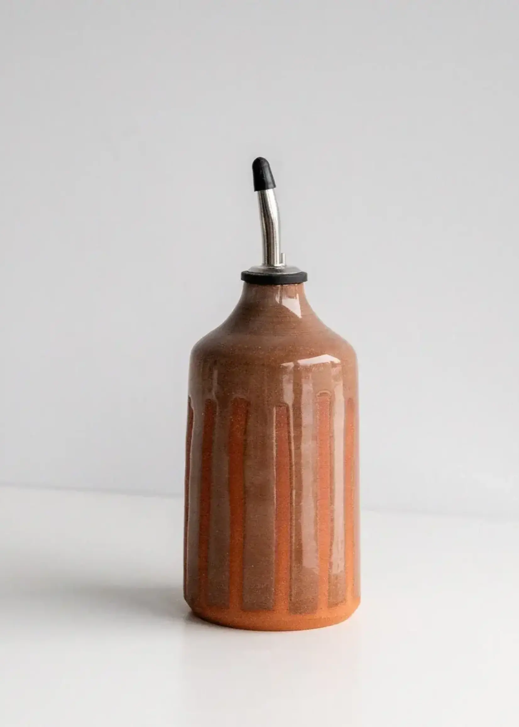 Face Large Oil Cruet - Earth