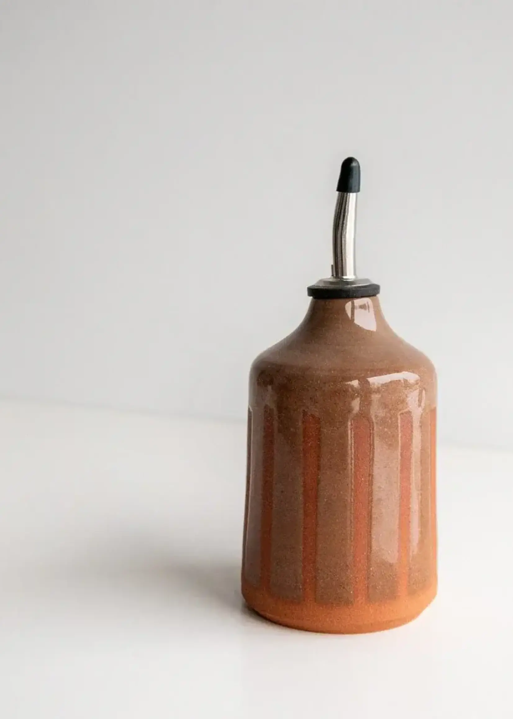 Face Small Oil Cruet - Earth