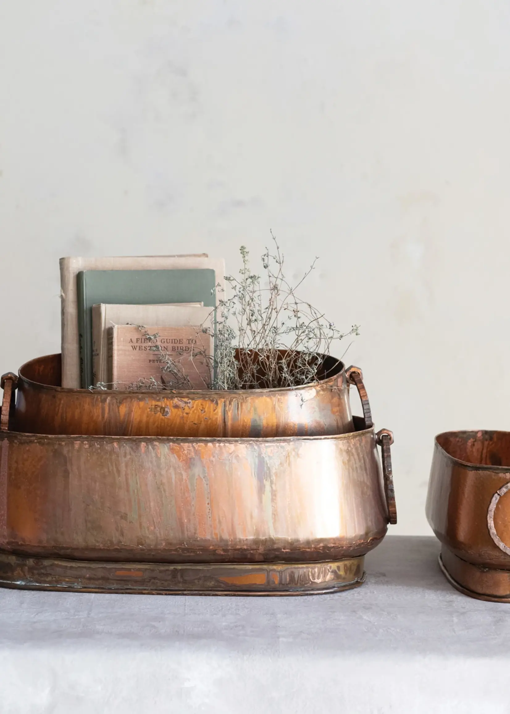 Oval Metal Planter - Choose Size