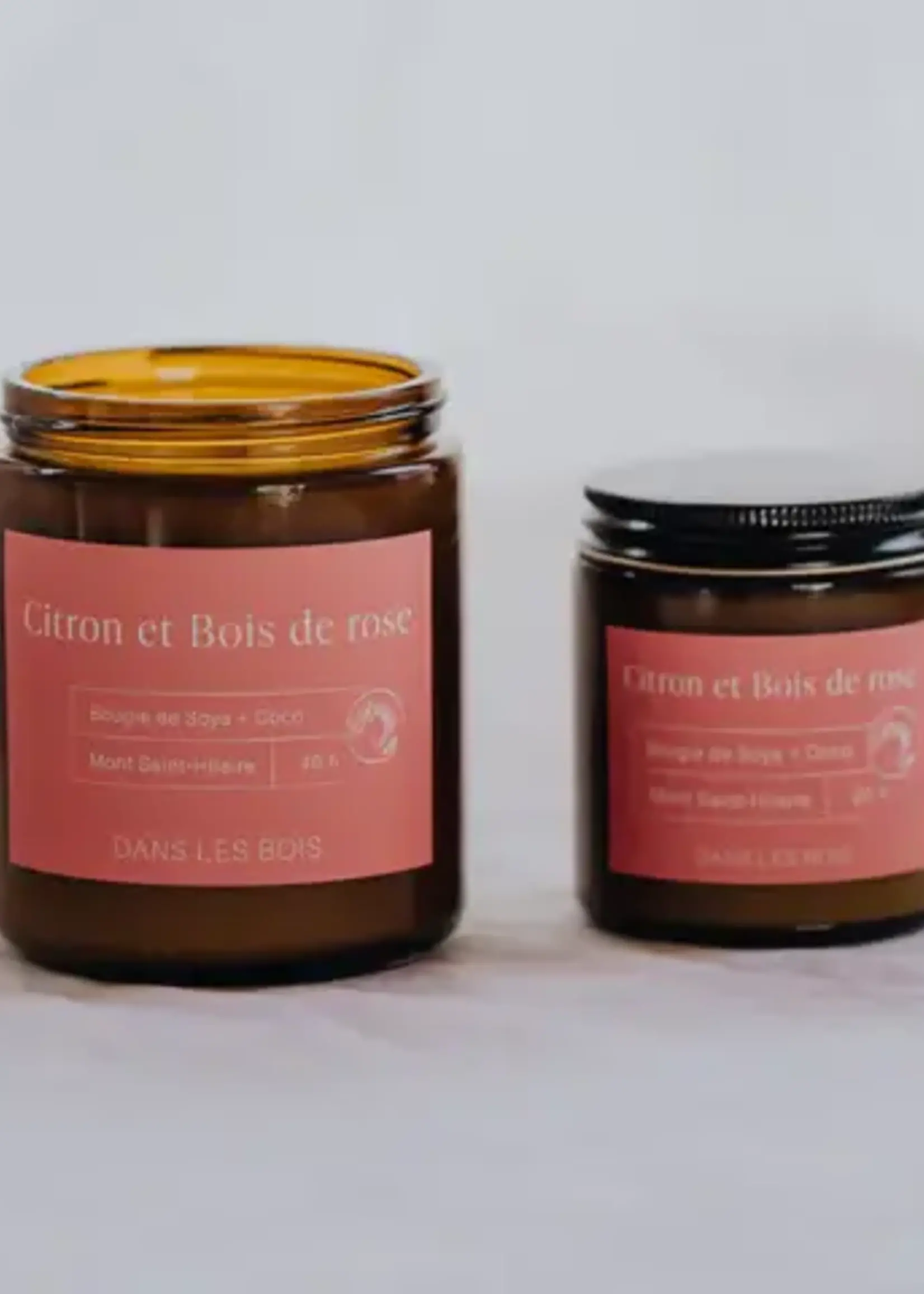 Dans Les Bois Candle - Lemon & Rosewood
