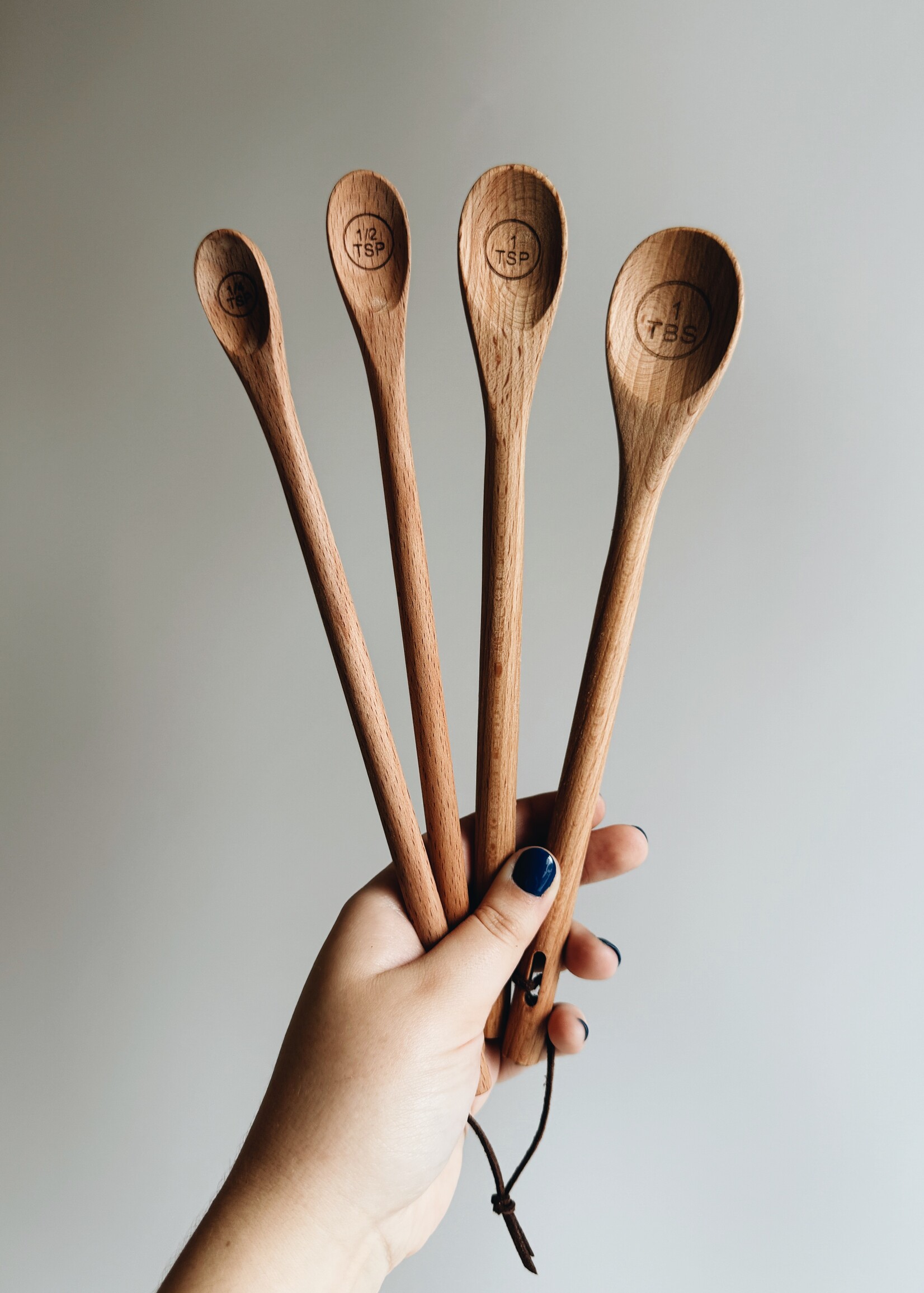 Wood Measuring Spoons - Set of 4