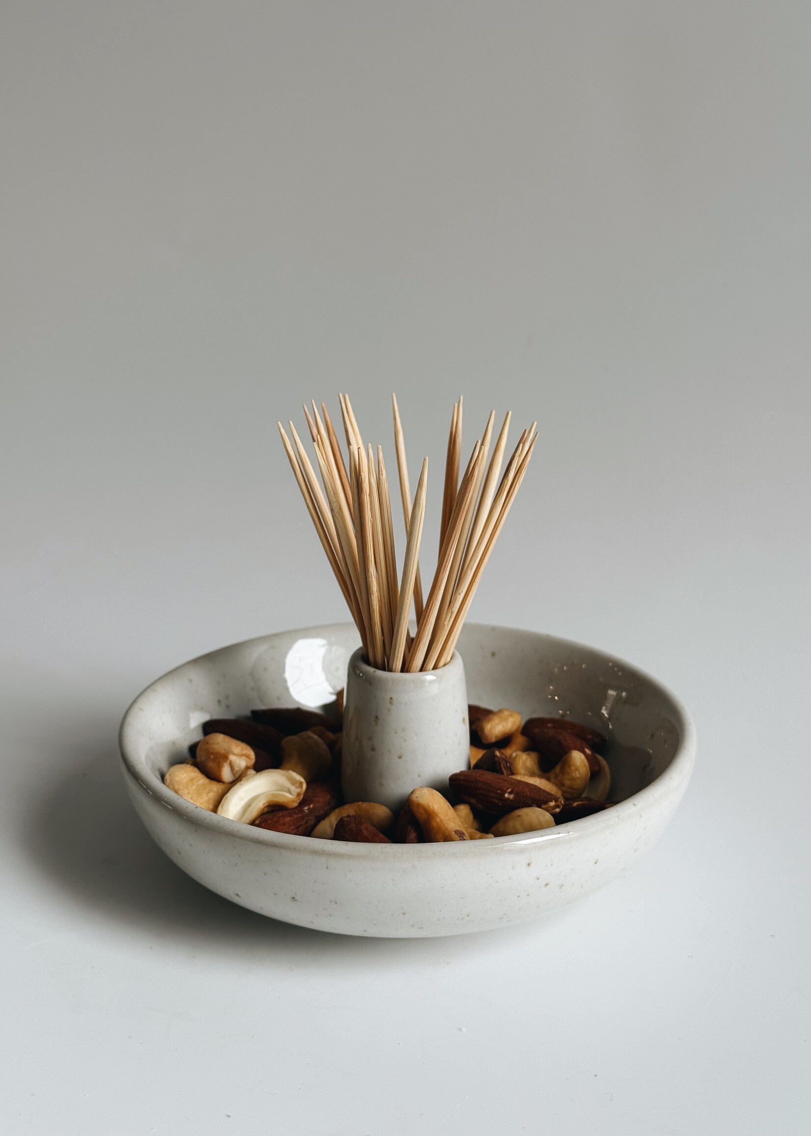 Dish with Toothpick Holder