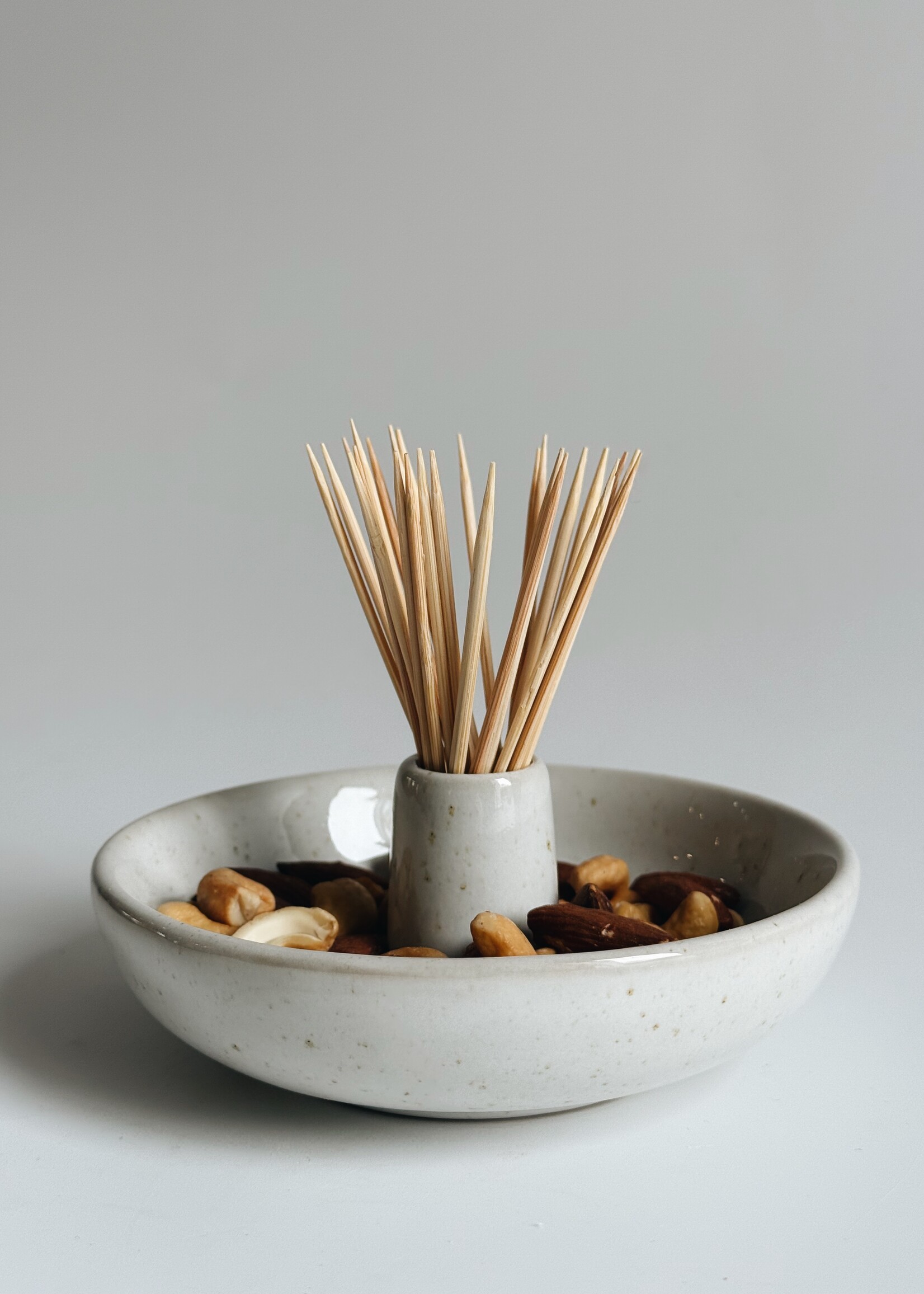 Dish with Toothpick Holder