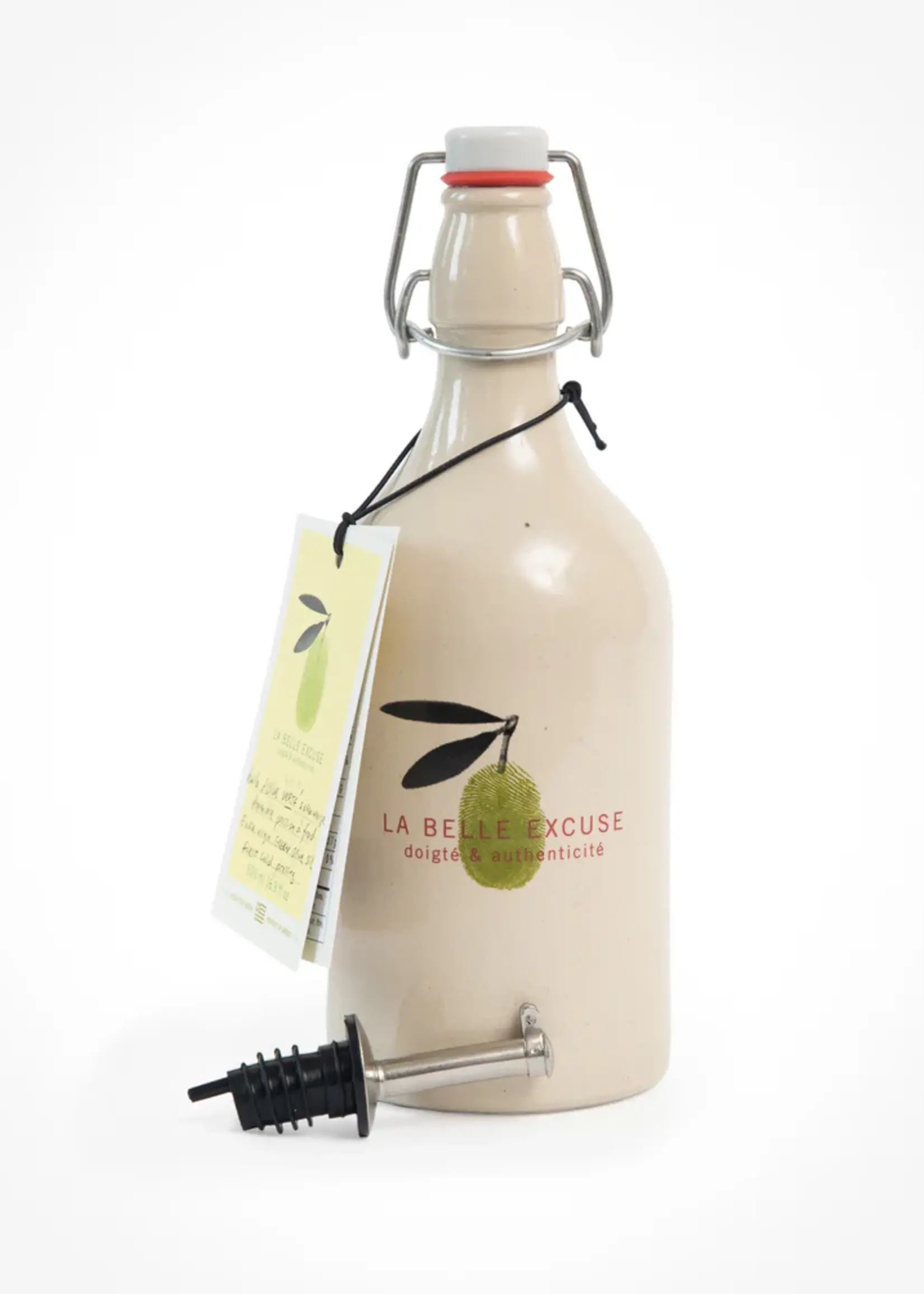 La Belle Excuse Ceramic Cruet - Extra Virgin Green Olive Oil