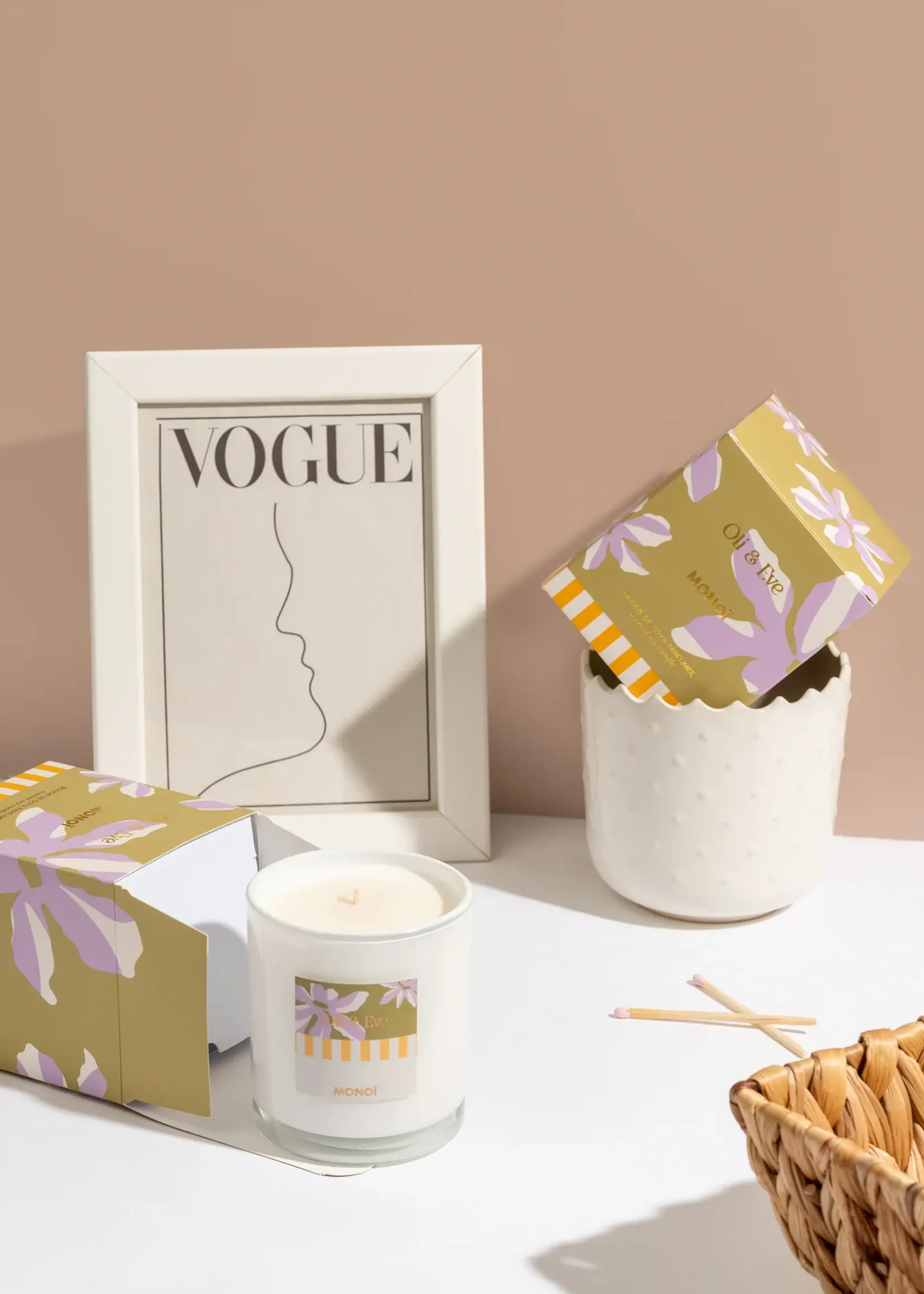 Oli & Eve Bougie parfumée - MONOÏ 9 oz