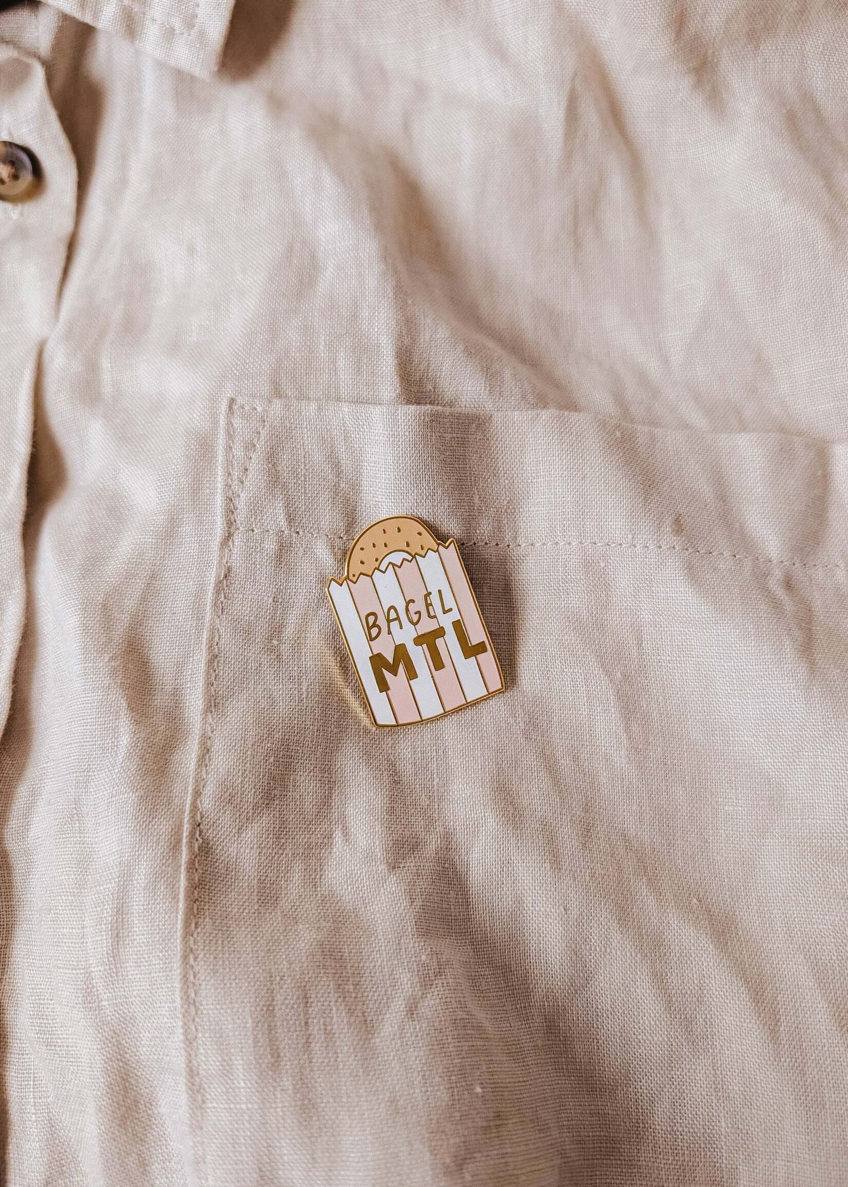 Bagel MTL - Enamel Pin