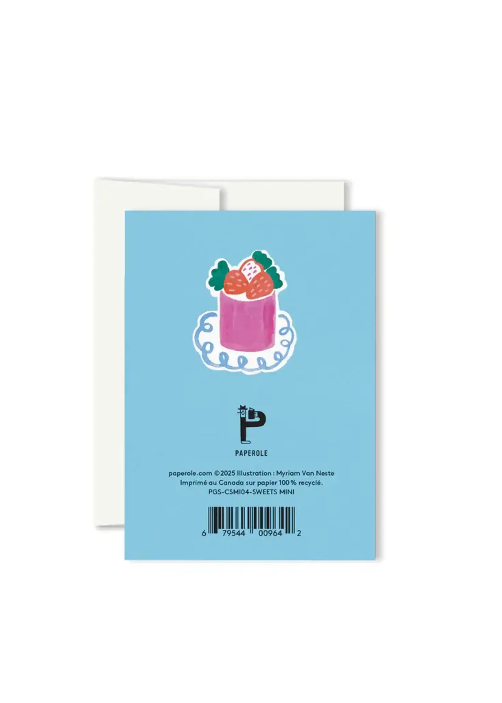 Paperole Mini Greeting Card - Sweets