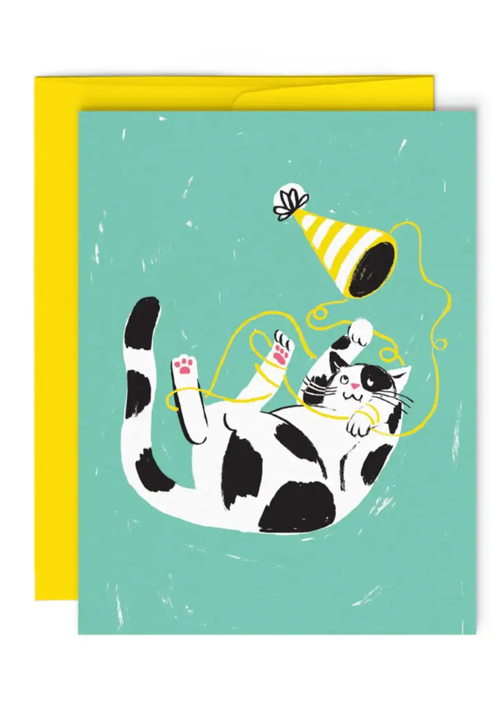 Paperole Carte de Souhaits - Chat Taquin