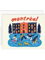 Paperole Greeting Card - Scène d'Hiver