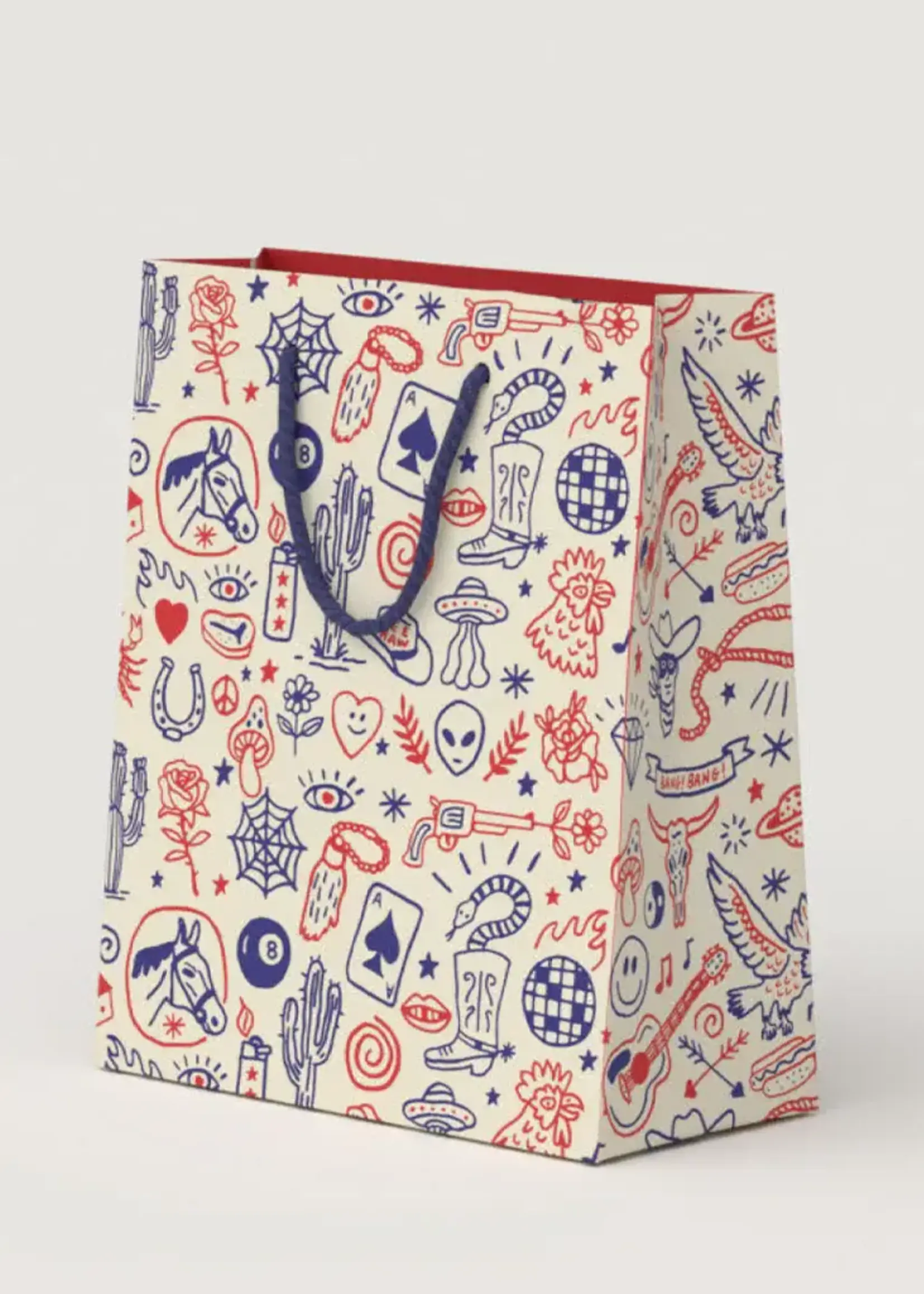 Paperole Sac Cadeau Moyen - Western