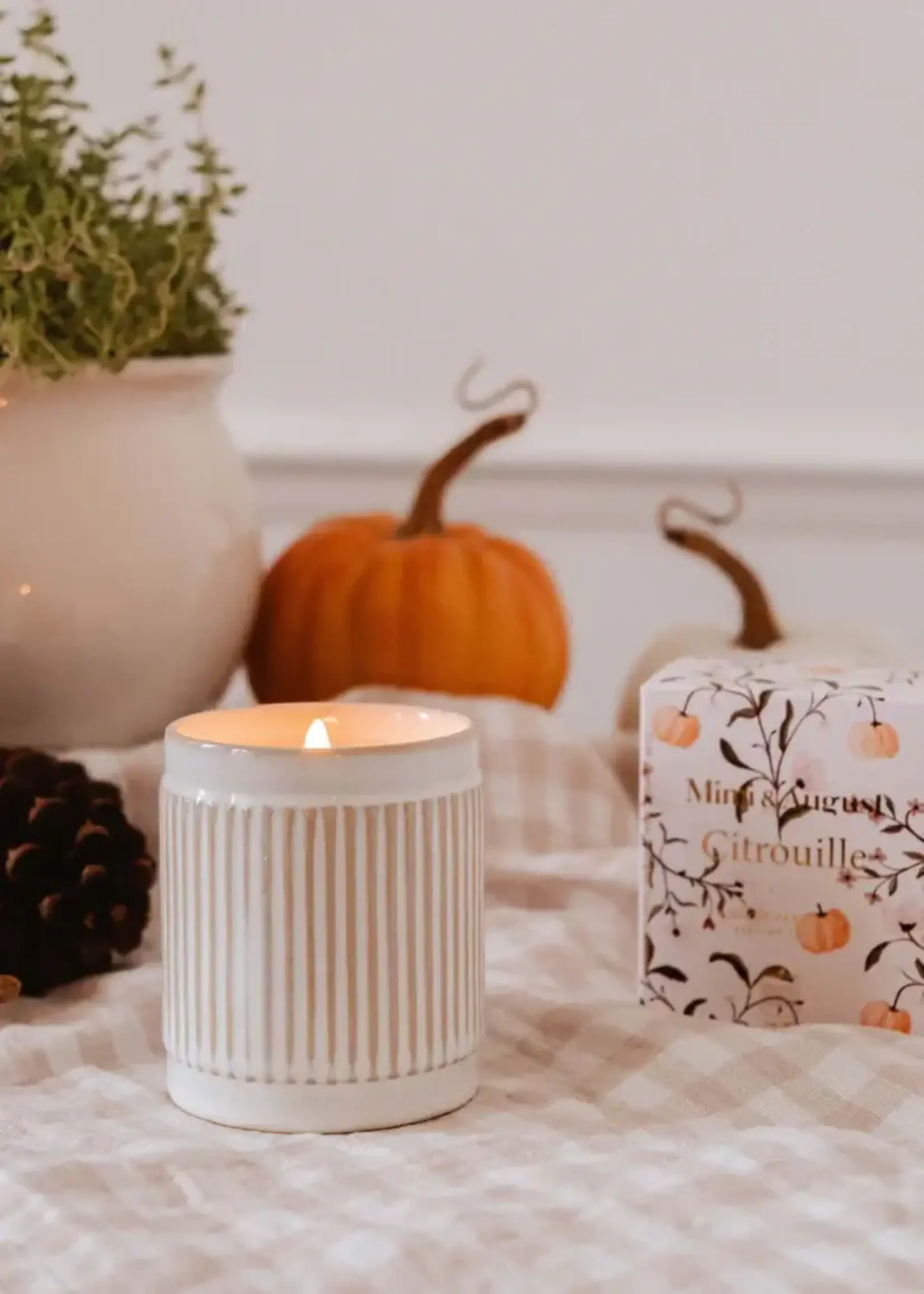 Citrouille - Bougie Réutilisable - 8 oz