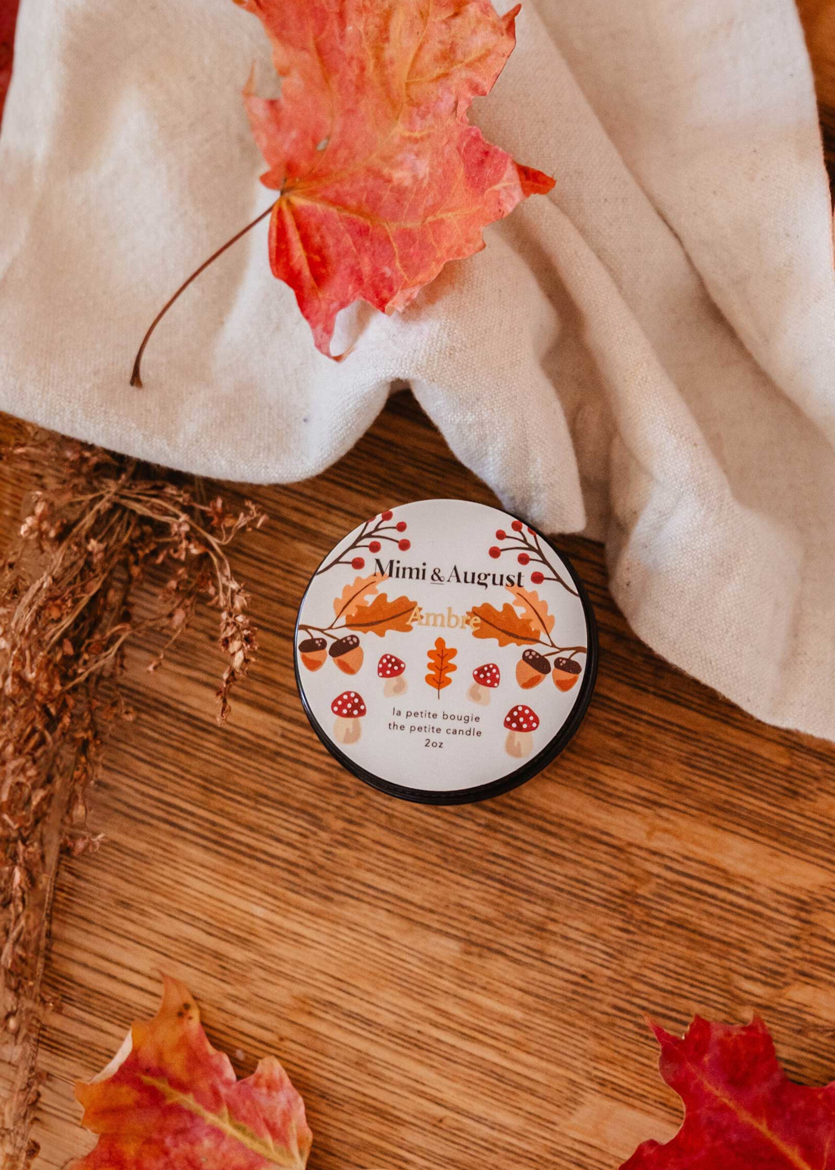 Ambre - Bougie Réutilisable - 2 oz
