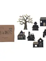 Village Hanté avec Paillettes - Ensemble de 7