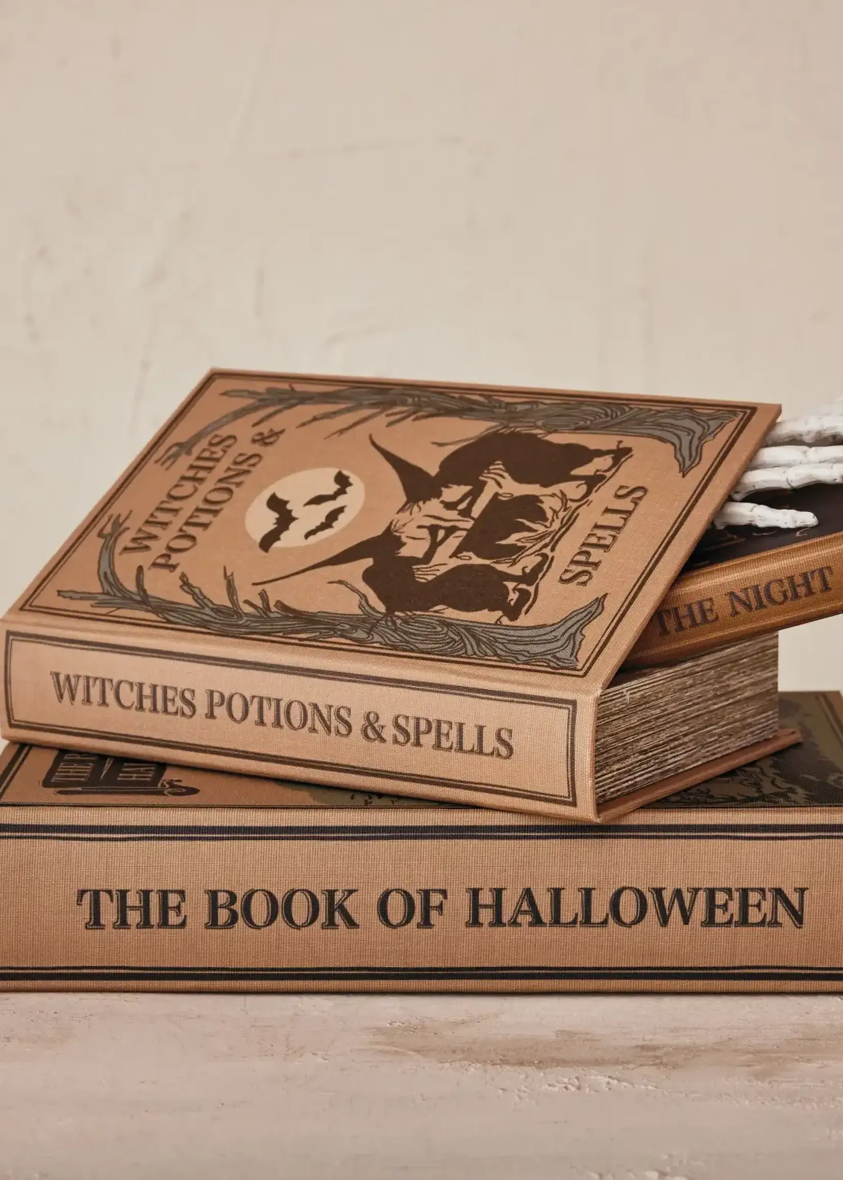 Boîtes de Rangement Livres d'Halloween - Ensemble de 3