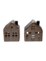 Mini Maison en Grès Blanche et Noire