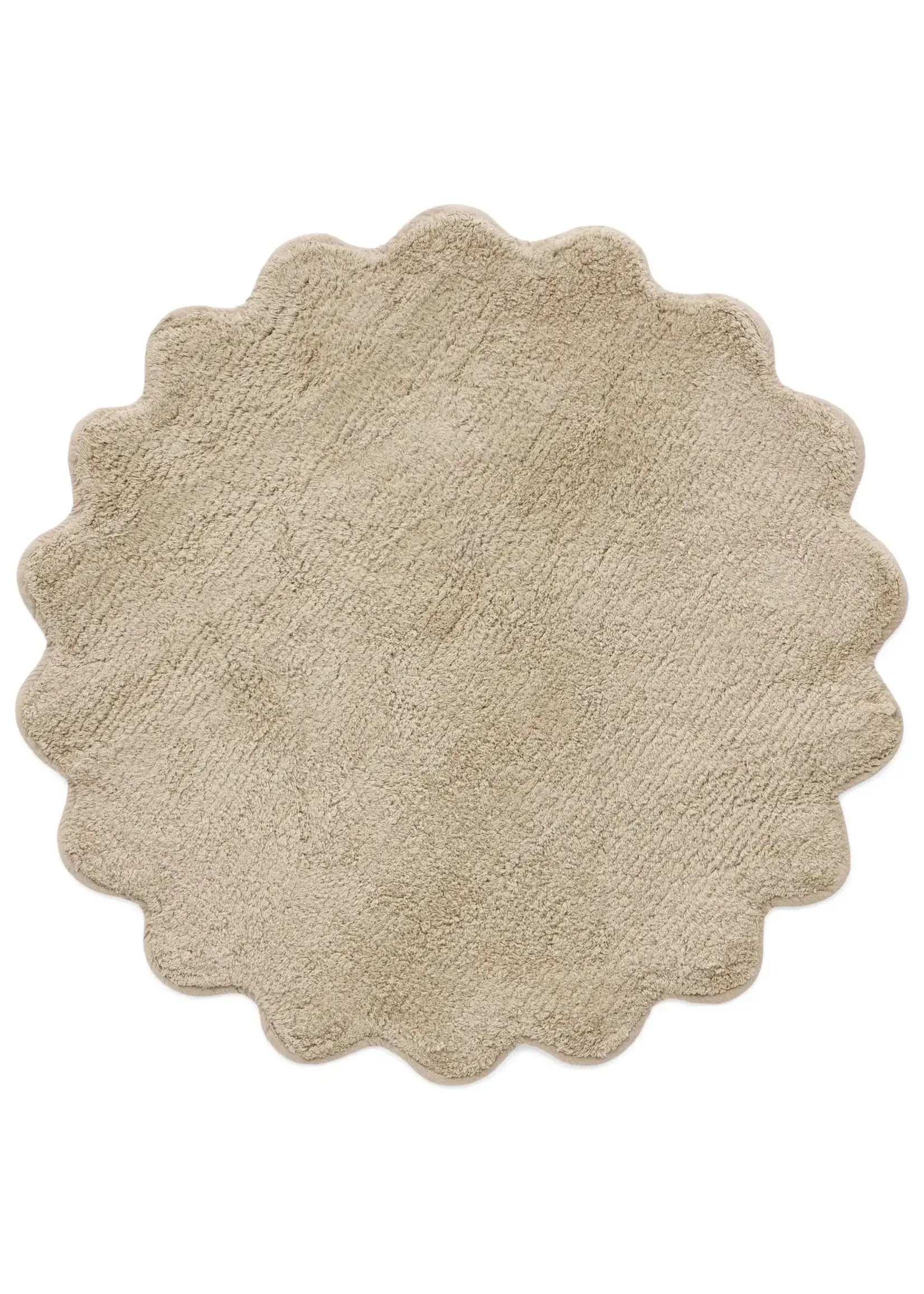 Bathmat Round Scallop - Choose Color