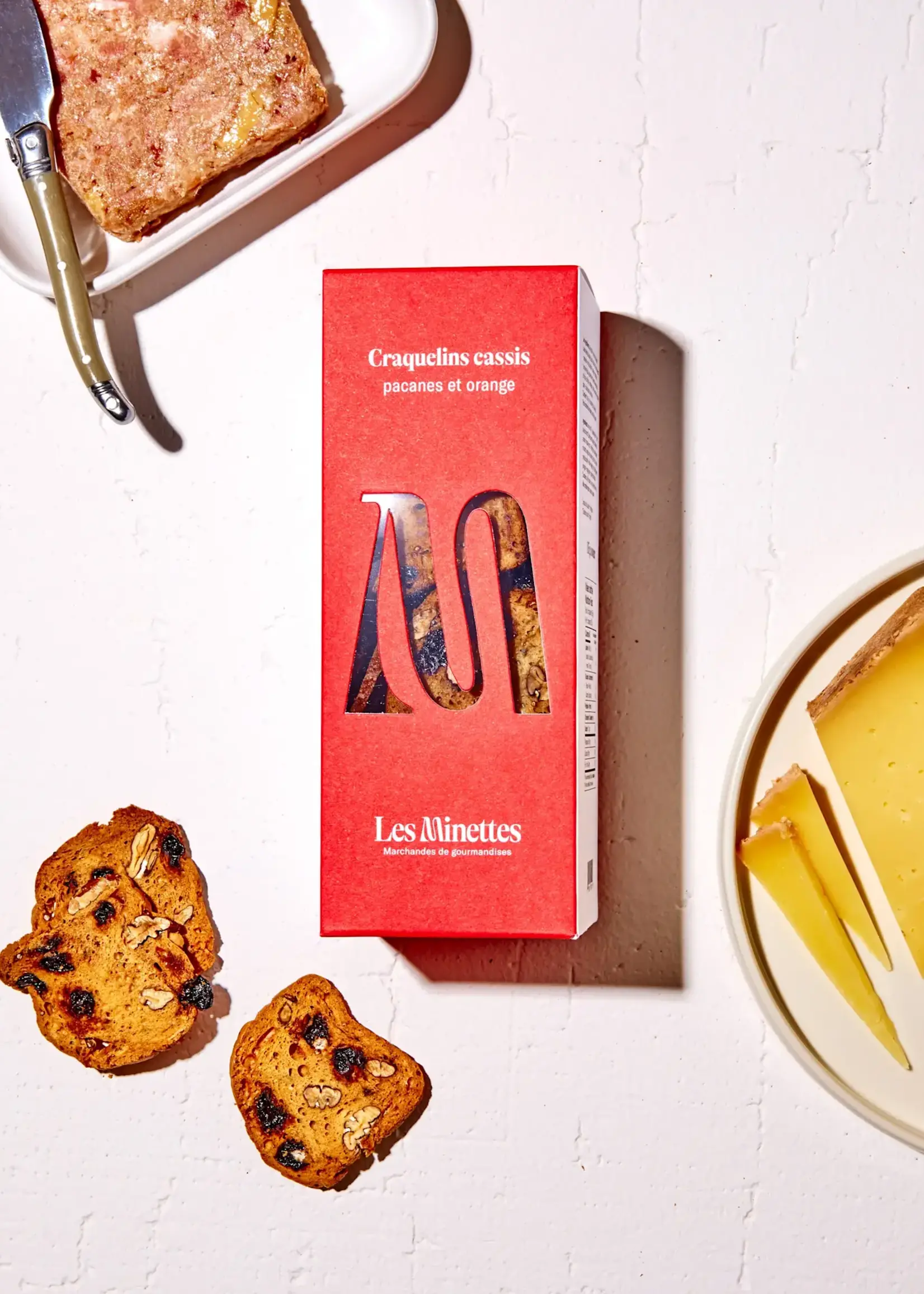 Les Minettes Craquelins Cassis, Pacanes et Orange