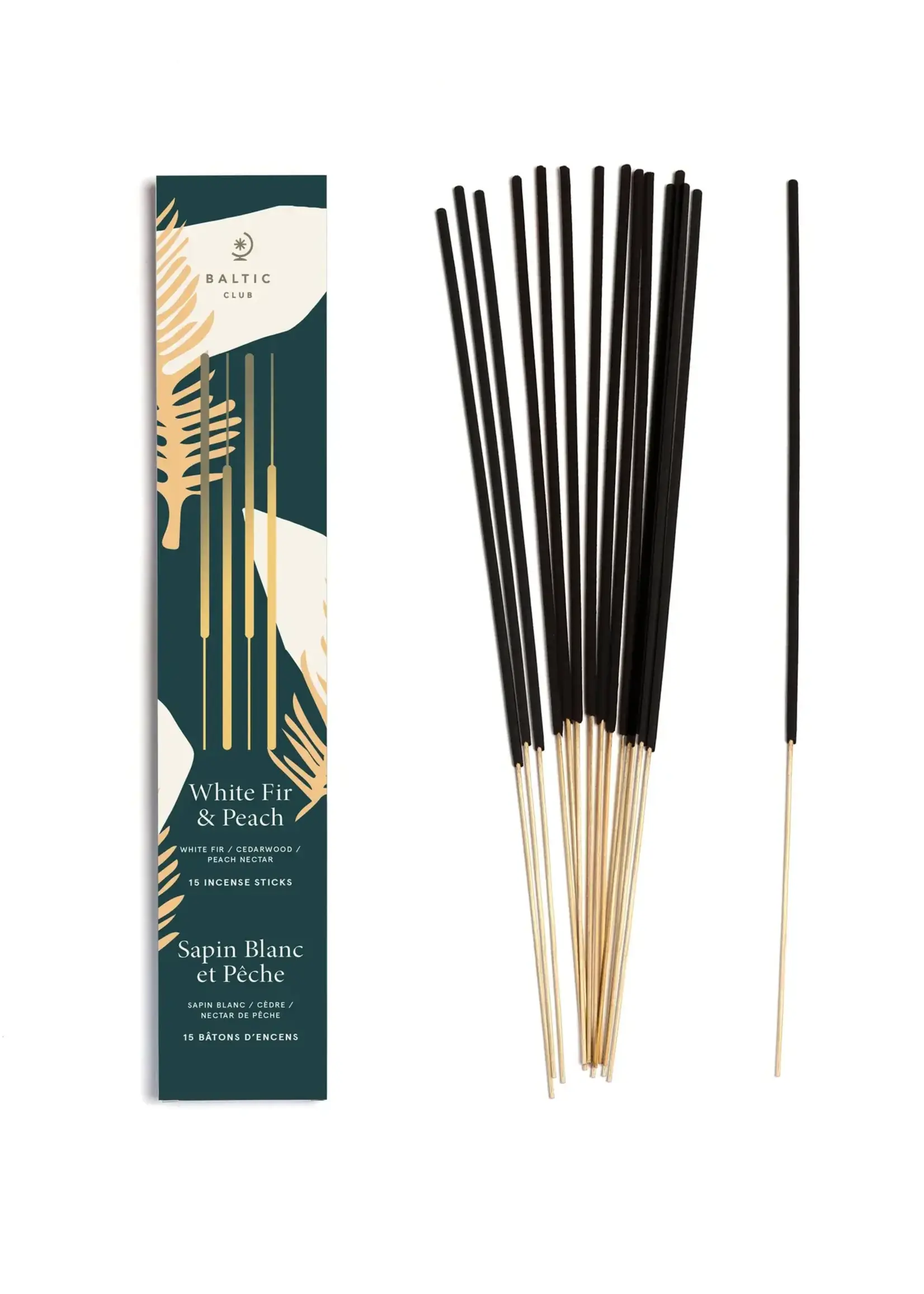 Baltic Club Incense Sticks - White Fir & Peach