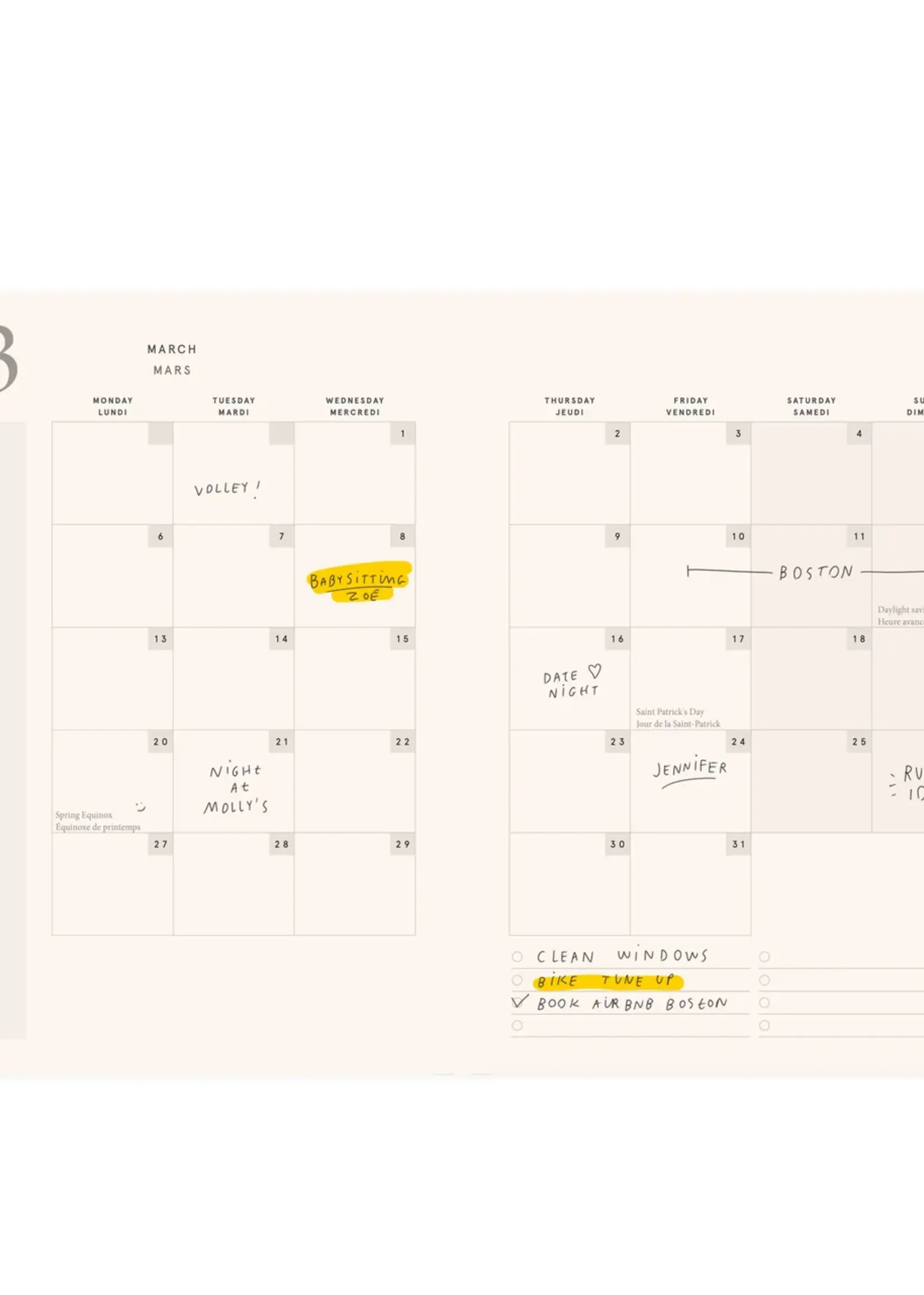 Baltic Club Agenda 2026 Bleu Cendré