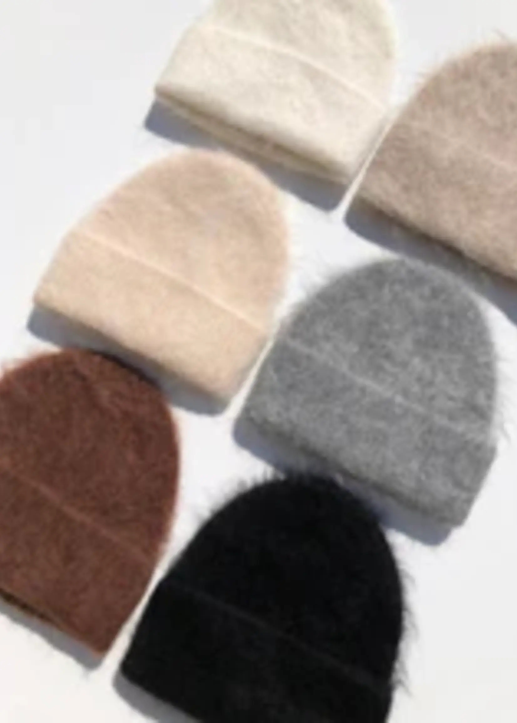 Billy Bamboo Alpaca Fluffy Beanie - Mushroom