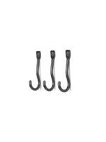 Ferm Living Curvature Hooks - Black Brass - Set of 3