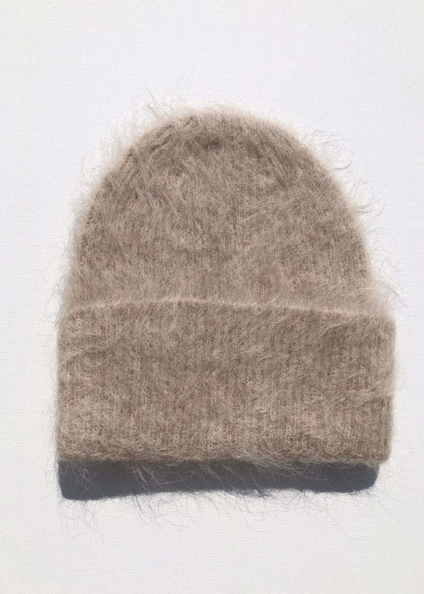 Billy Bamboo Alpaca Fluffy Beanie - Mushroom