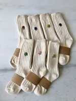 Billy Bamboo Chaussettes Crochet Fleur Rose