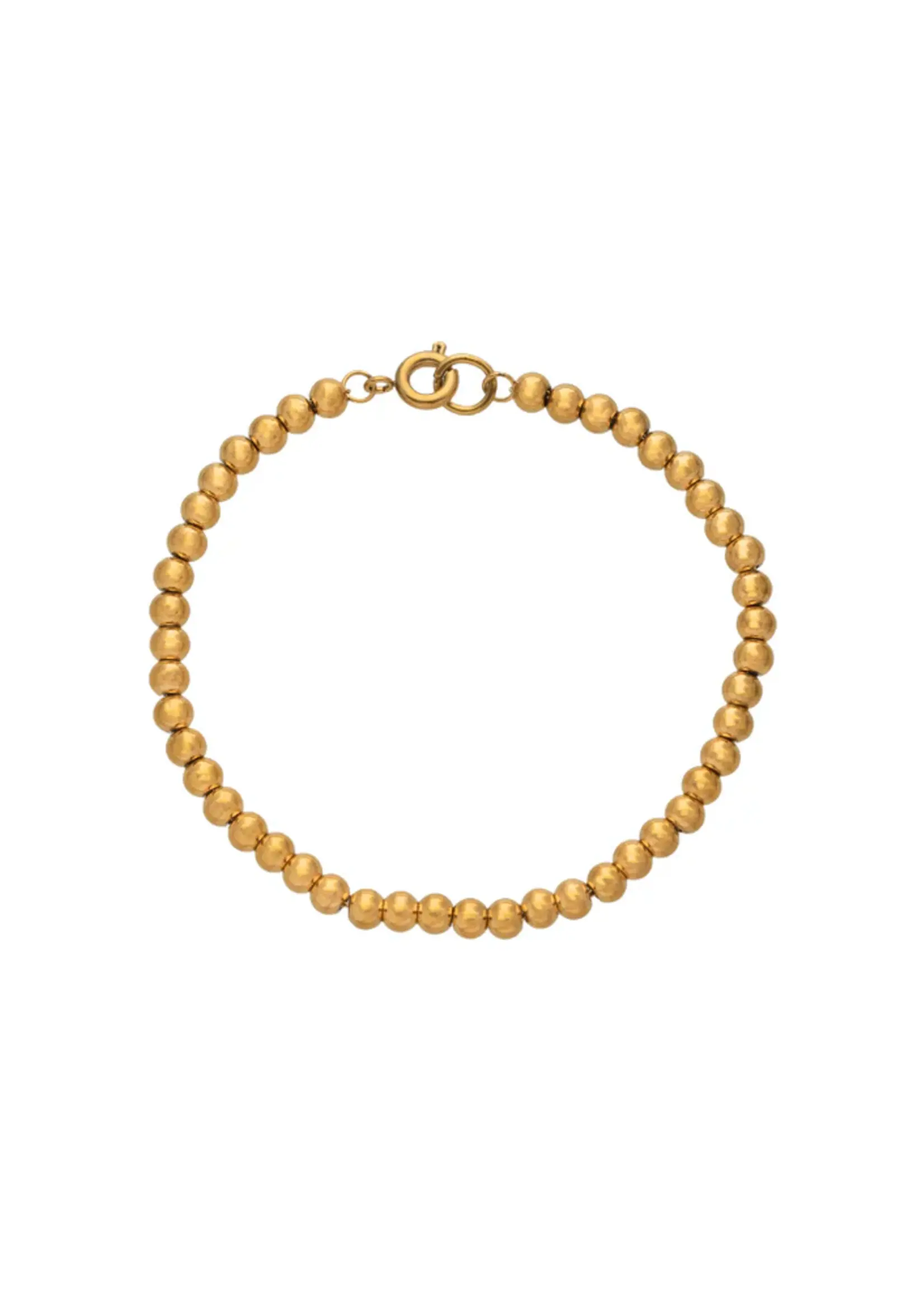 Ken & Jame Gold Beaded Bracelet