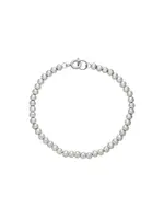 Ken & Jame Silver Beaded Bracelet