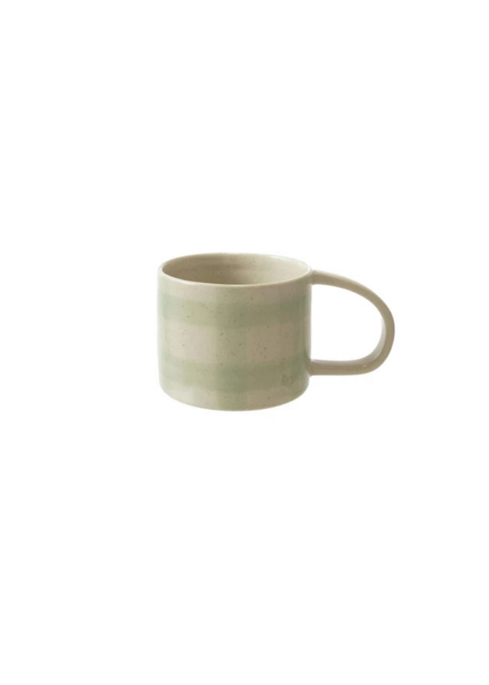 Mug with Grid Pattern - Green