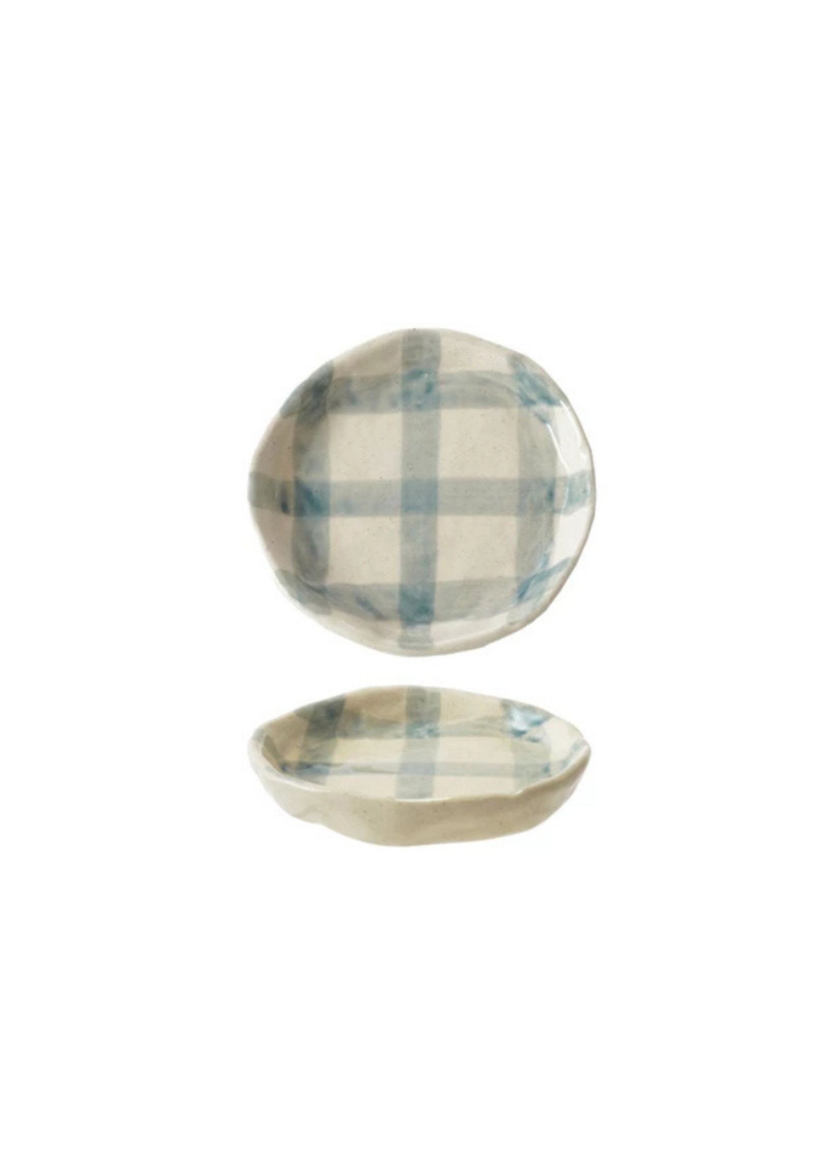 Assiette  Quadrillé - Bleu