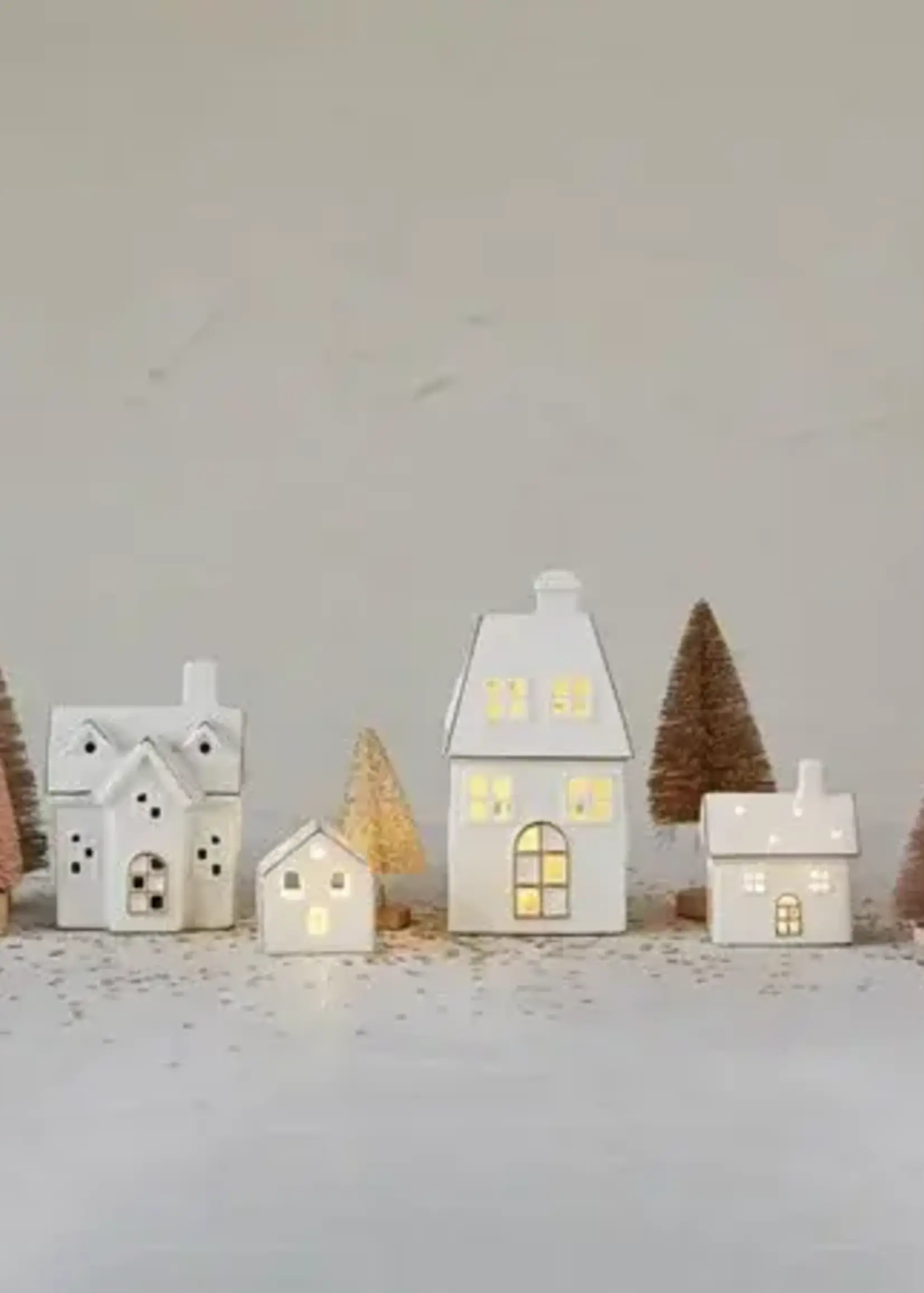 Village House with LED Light - Choose Style