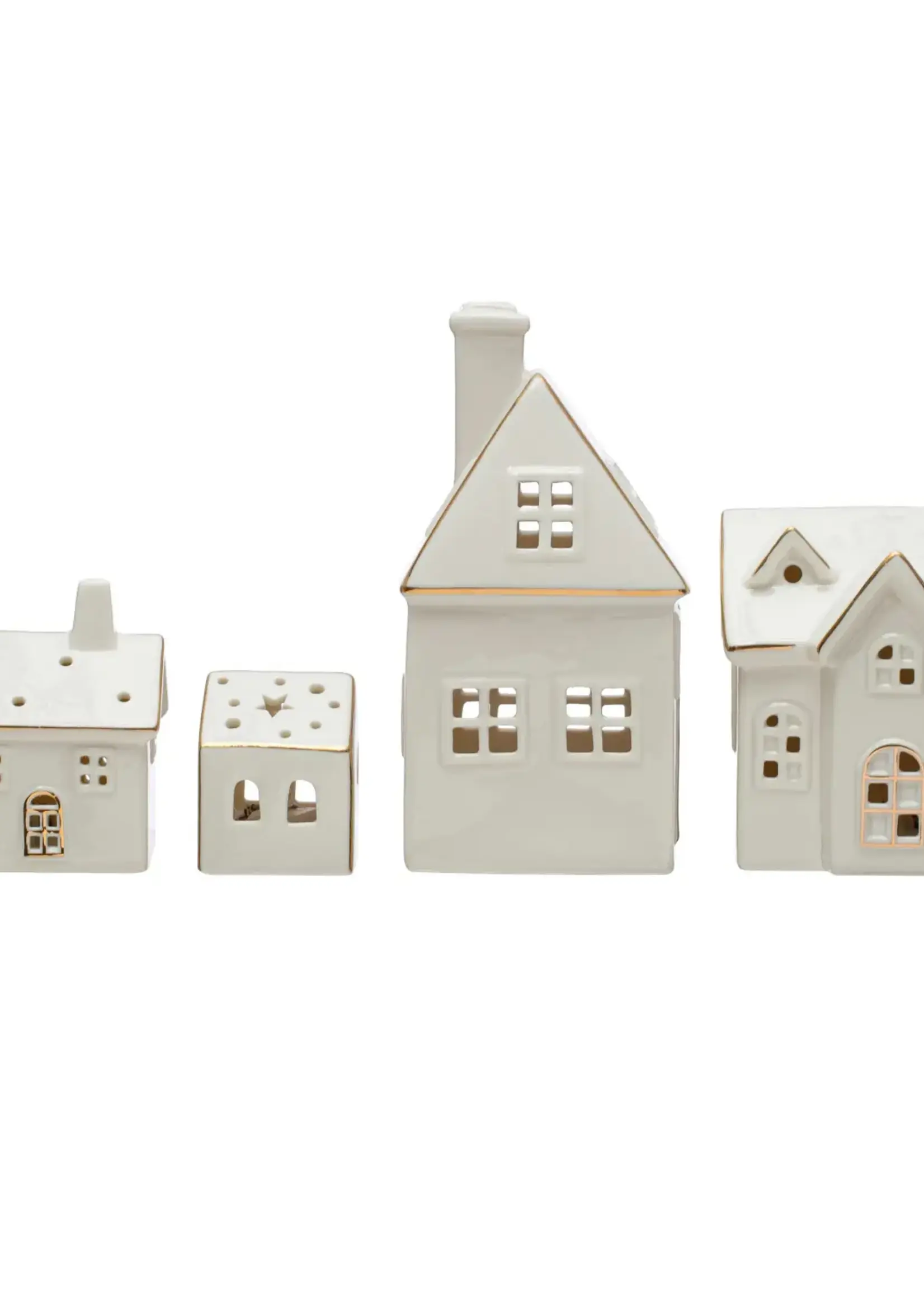 Village House with LED Light - Choose Style