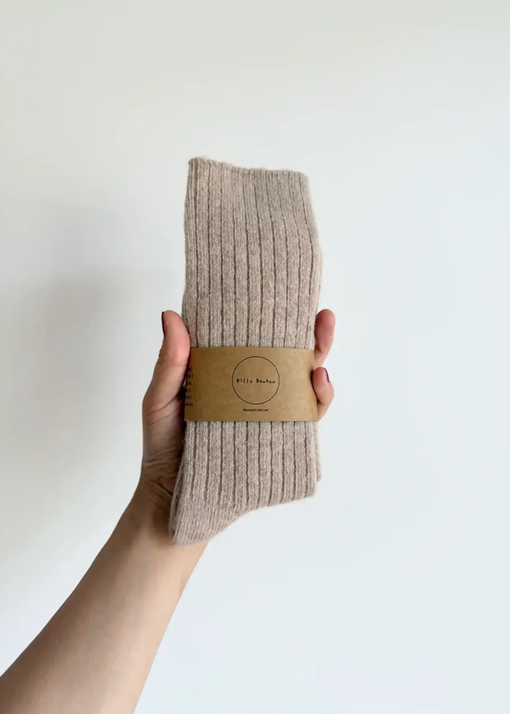 Billy Bamboo Chaussettes Hautes en Laine d'Islande