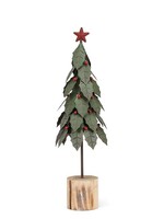 Holly Tree on Log Base