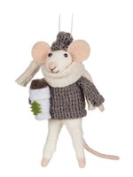 Mouse with Coffee Ornament