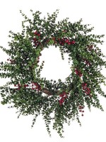 Grande Couronne d'Eucalyptus avec Baies